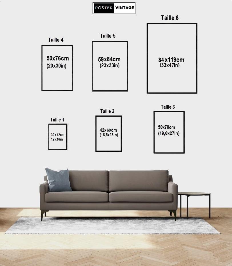 Affiche Air France "Paris New York" - Vincent Guerra -Haute Définition - papier mat 230gr/m2 - Poster Vintage