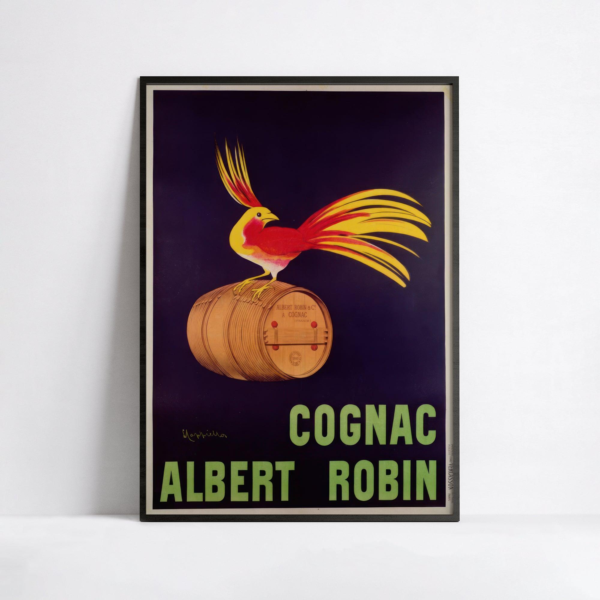 Affiche alcool vintage "Cognac Albert Robin" - Leonetto Cappiello - Haute Définition - Poster Vintage