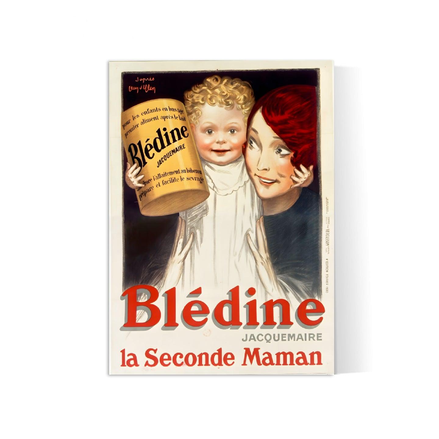 Affiche cuisine vintage "Blédine" - Jean d'Ylen - Haute Définition - papier mat 230gr/m² - Poster Vintage