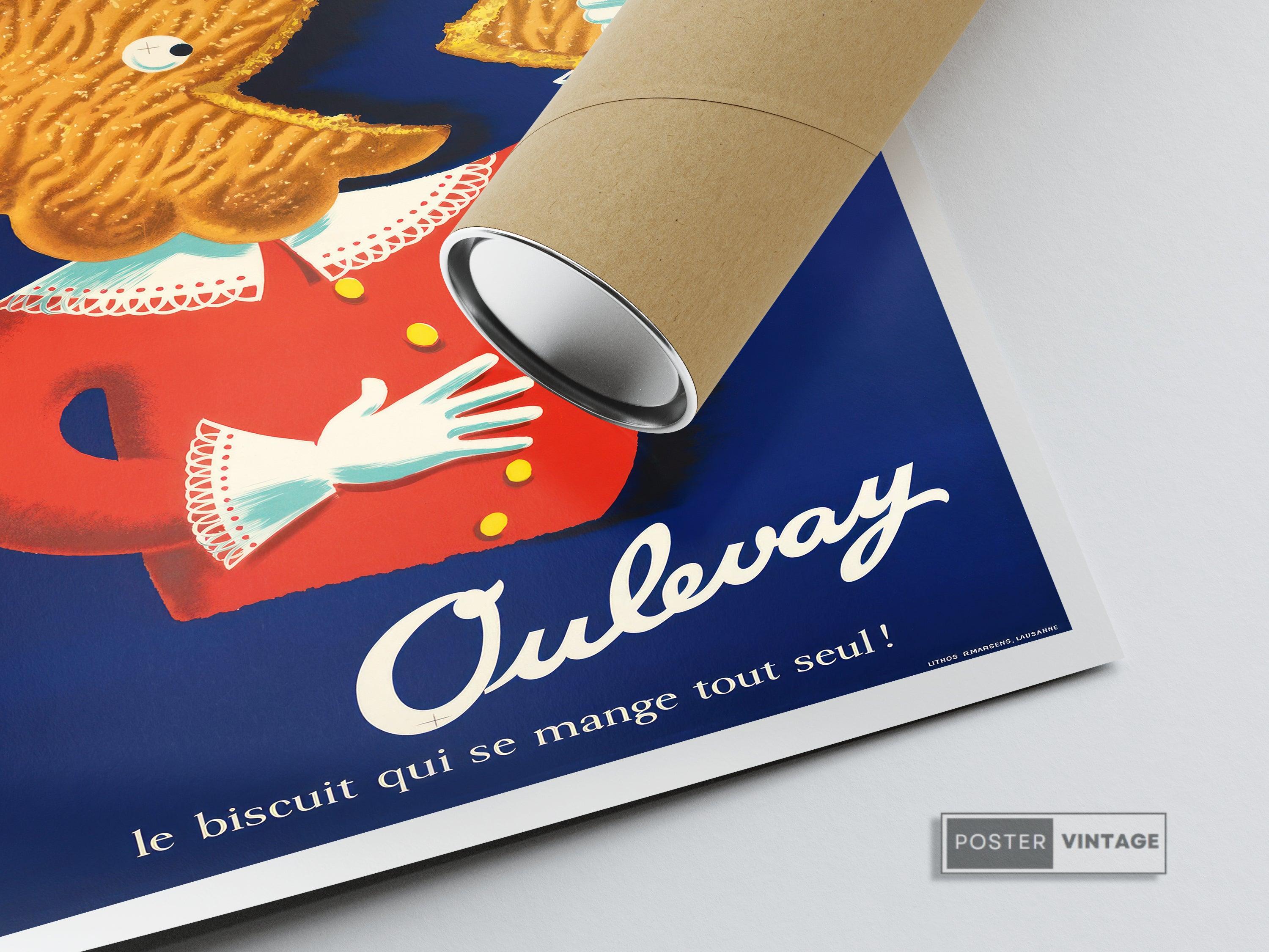 Affiche cuisine vintage "Oulevay" - Haute Définition - papier mat 230gr/m² - Poster Vintage