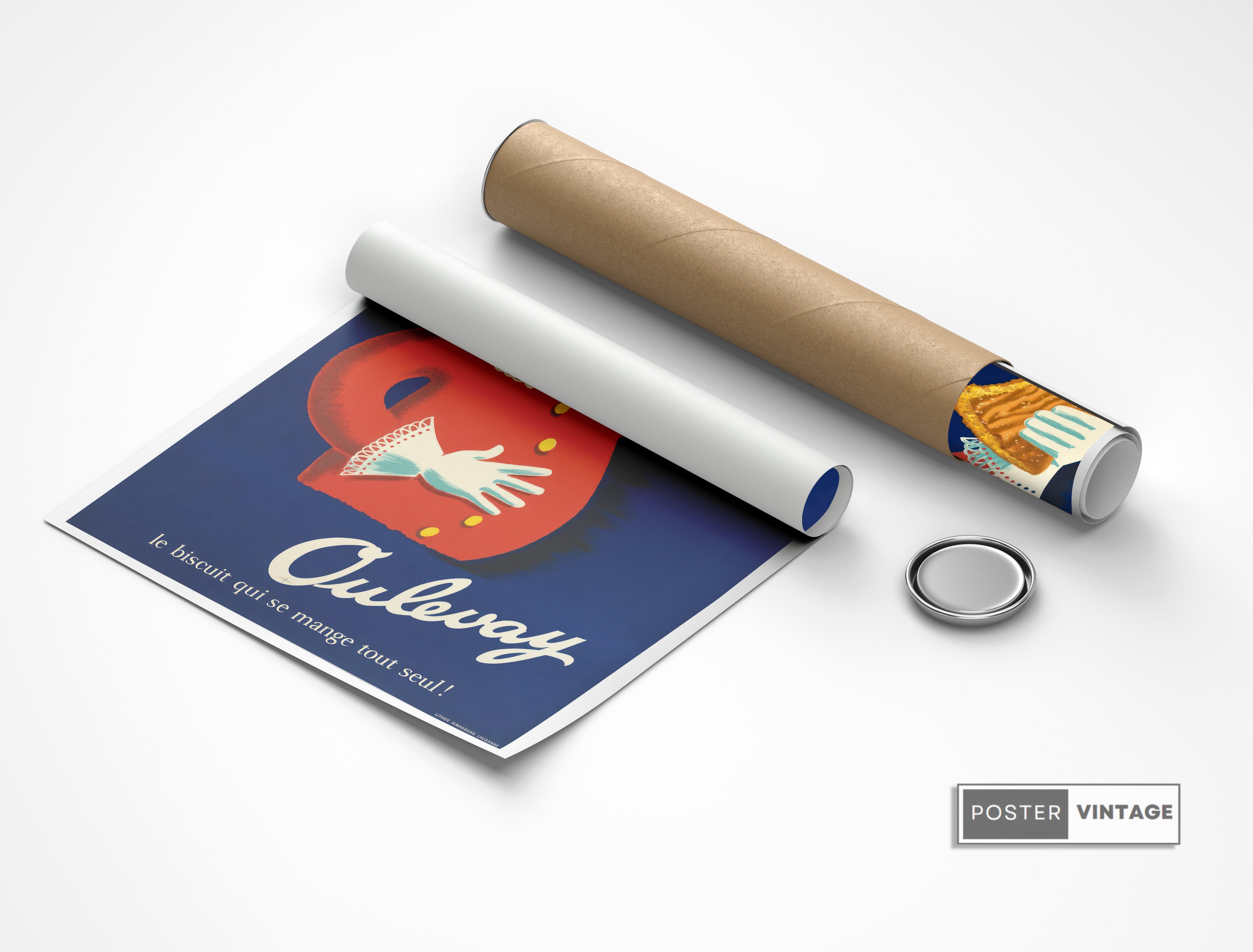 Affiche cuisine vintage "Oulevay" - Haute Définition - papier mat 230gr/m² - Poster Vintage