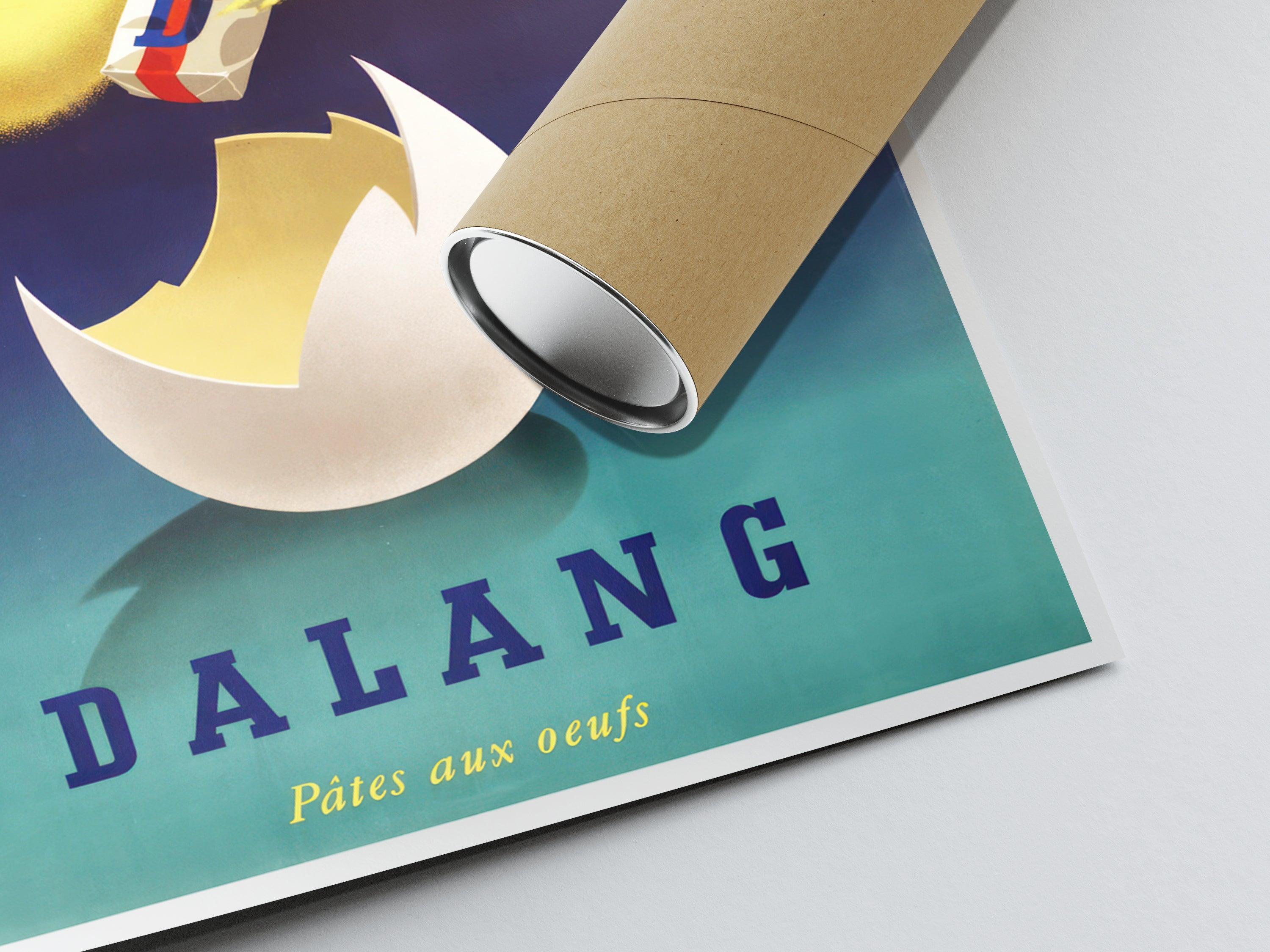 Affiche cuisine vintage "Pâtes Daland"- Haute Définition - papier mat 230gr/m² - Poster Vintage