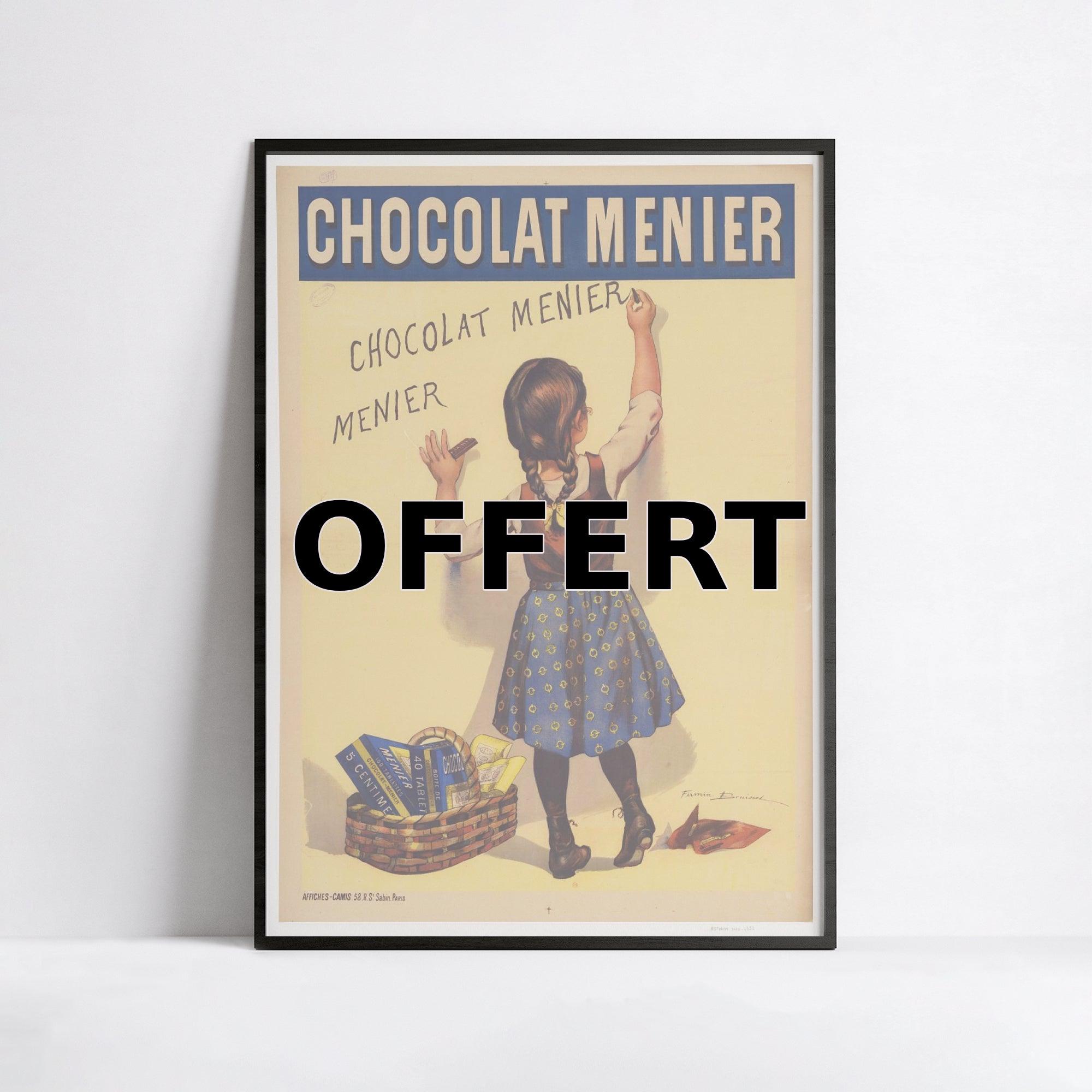 Affiche publicitaire Vintage 20x30cm - Produit OFFERT - Poster Vintage