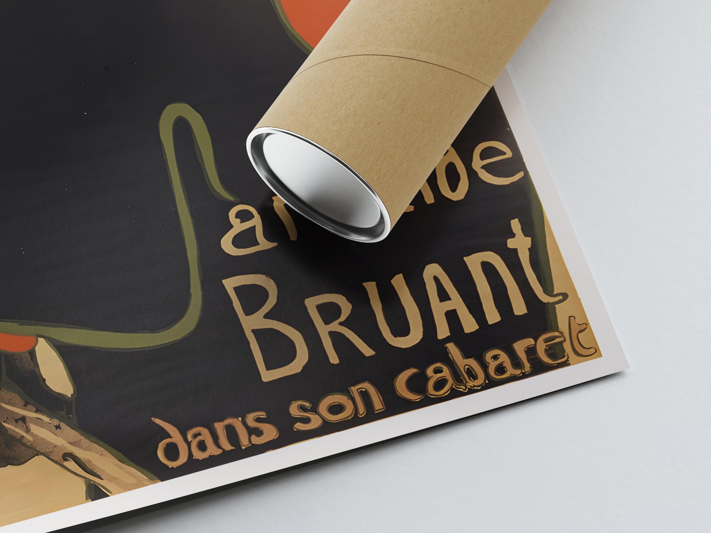 Affiche Toulouse-Lautrec "Aristide Bruant" - Art Nouveau - Haute Définition - papier mat 230gr/m² - Poster Vintage