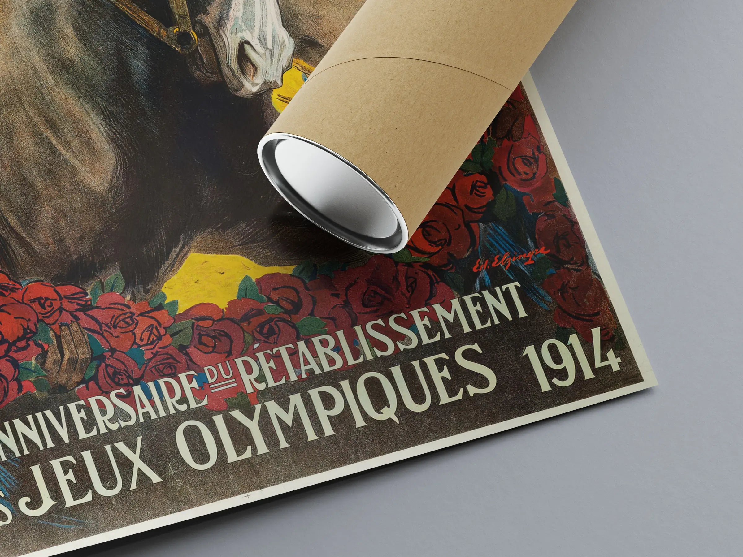 Vintage-Poster „XXIst Anniversary First Establishment of the Monaco Games“ – Édouard Elzingre – High Definition – mattes Papier 230 g/m²