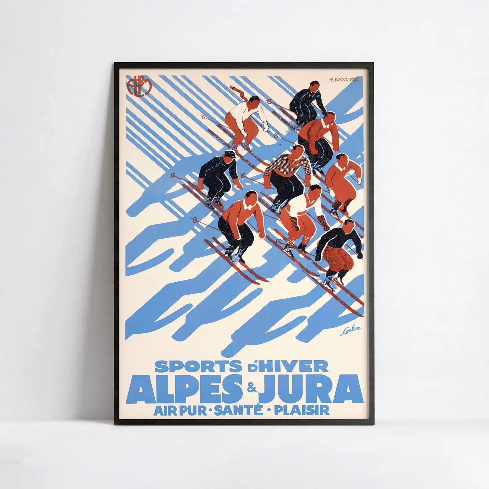 Vintage-Reiseplakat „Alpes Jura“ – Eric de Coulon – High Definition – mattes Papier 230 g/m²