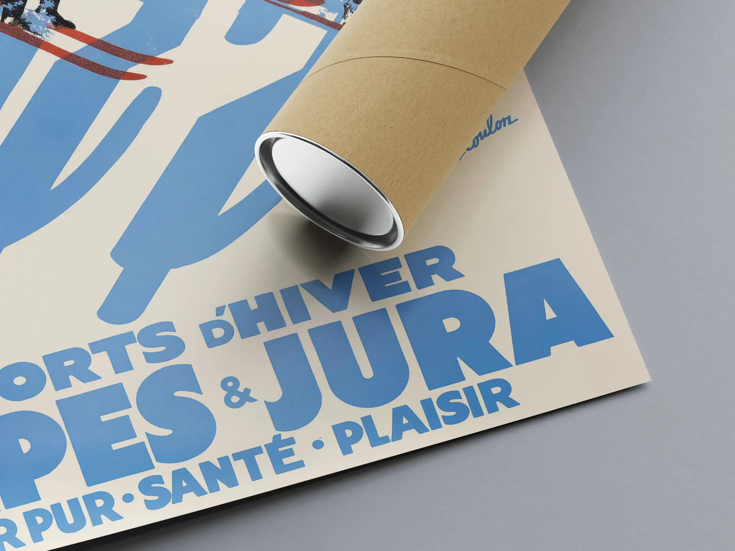 Vintage-Reiseplakat „Alpes Jura“ – Eric de Coulon – High Definition – mattes Papier 230 g/m²