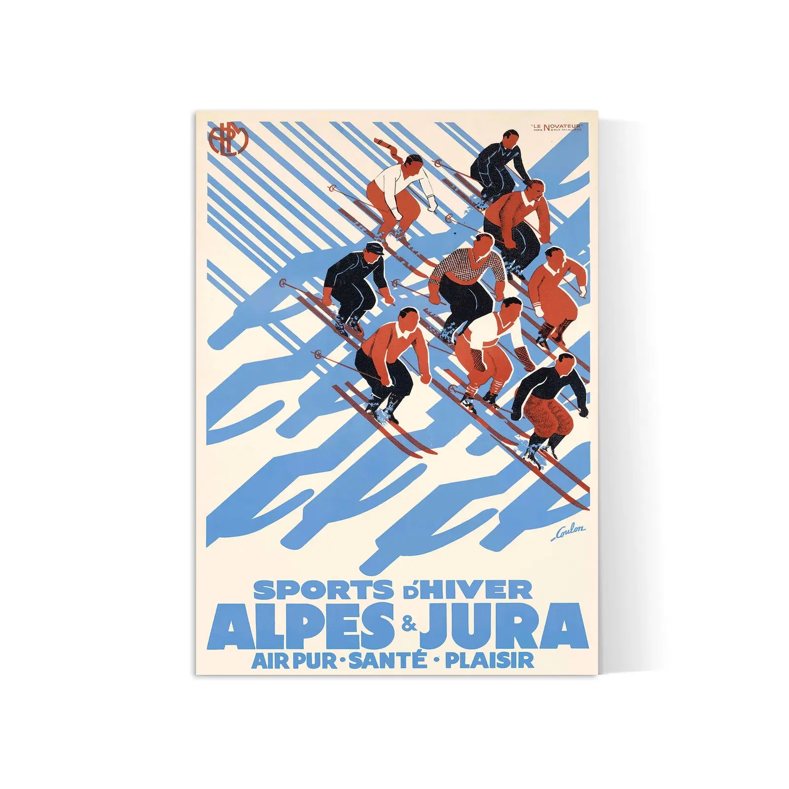 Vintage-Reiseplakat „Alpes Jura“ – Eric de Coulon – High Definition – mattes Papier 230 g/m²
