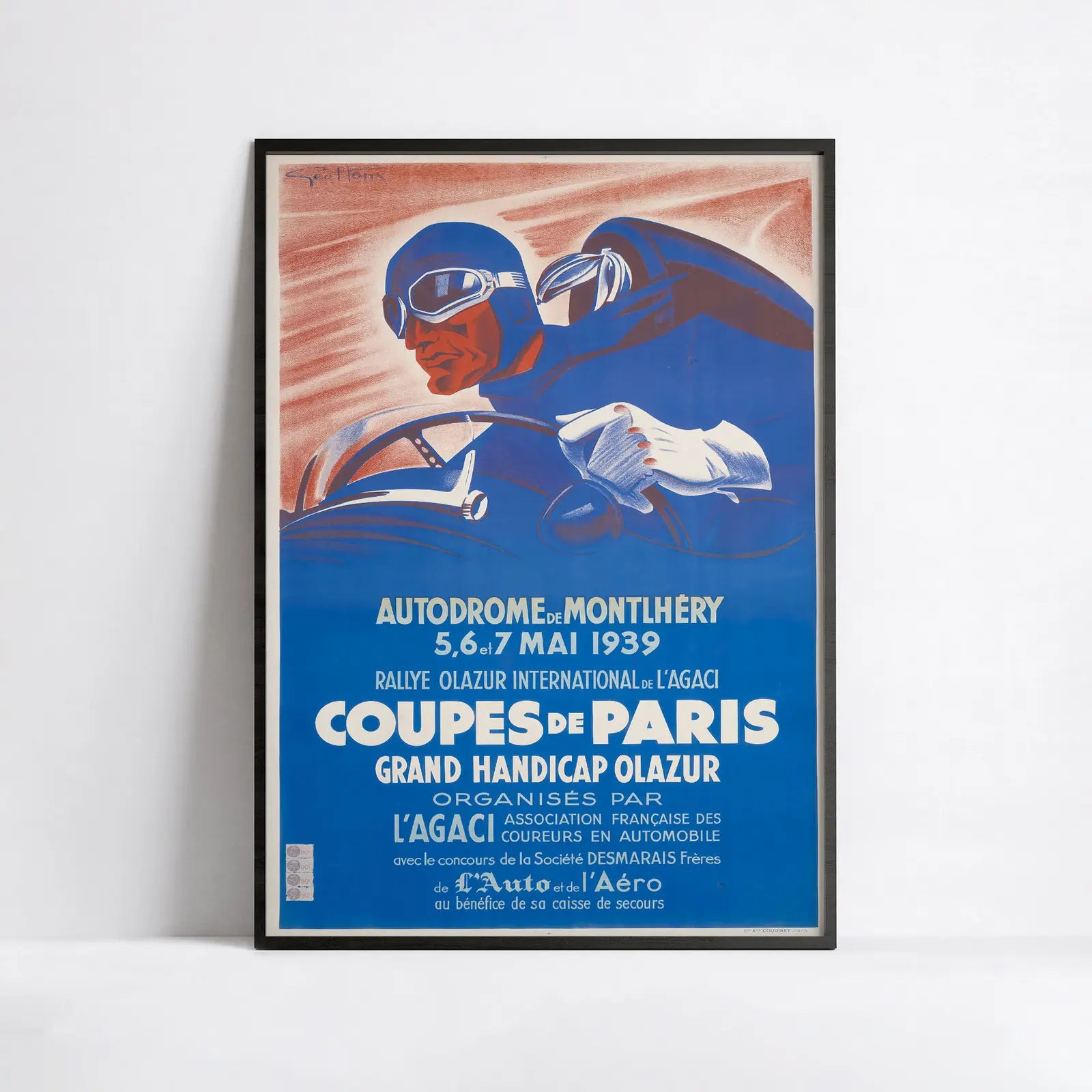 Oldtimer-Poster „Coupes de Paris“ – Géo Ham – High Definition – mattes Papier 230 g/m²