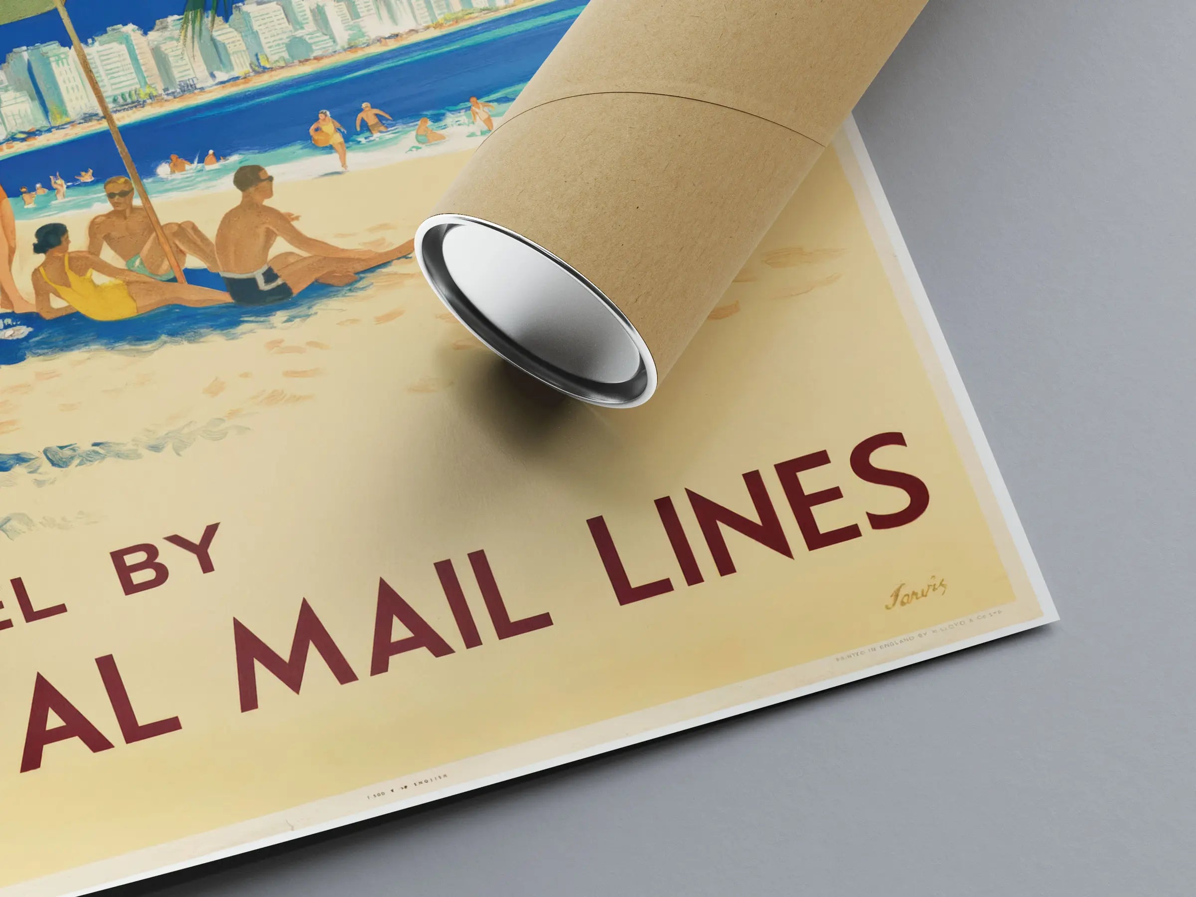 Vintage-Reiseplakat „South America for Sunshine“ – Jarvis – High Definition – mattes Papier 230 g/m²