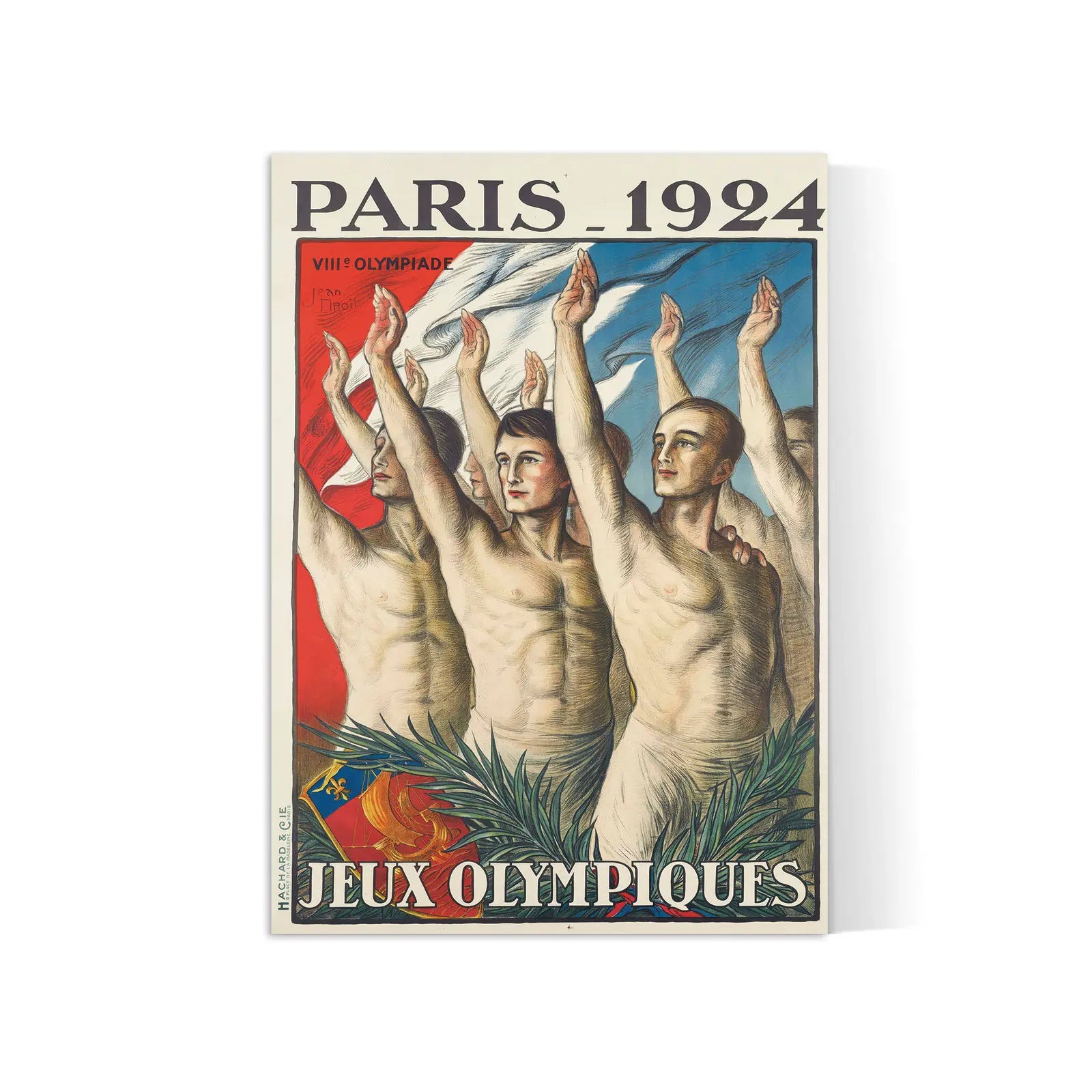 Vintage-Plakat der Olympischen Spiele „Paris 1924“ – Jean Droit – High Definition – mattes Papier 230 g/m²