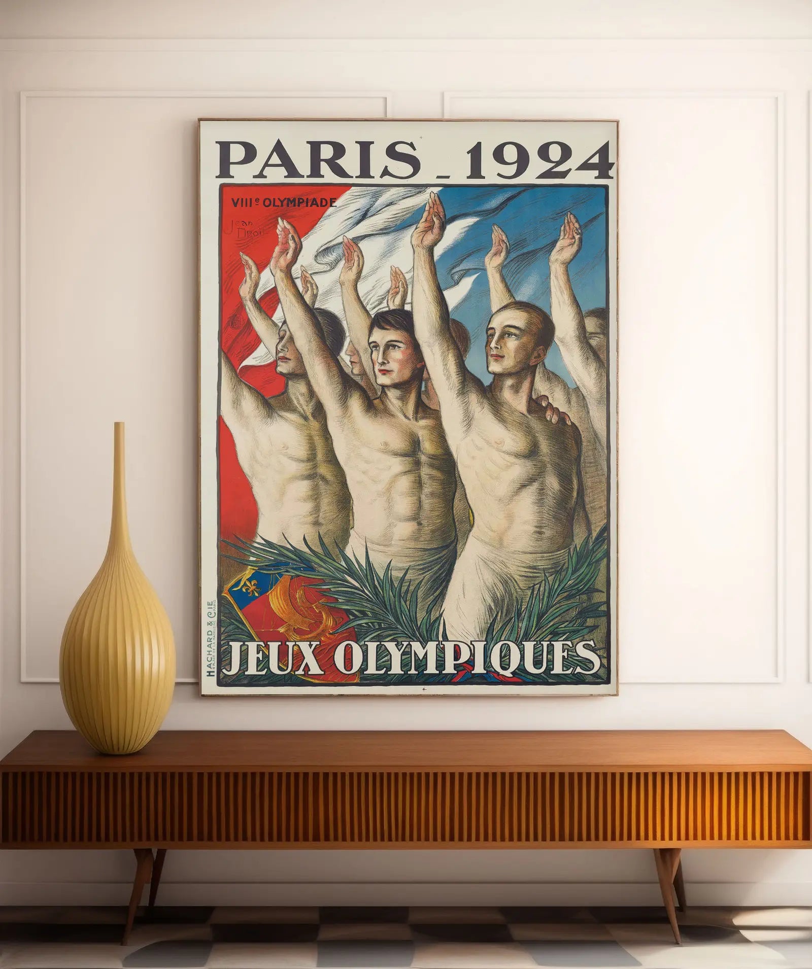 Vintage-Plakat der Olympischen Spiele „Paris 1924“ – Jean Droit – High Definition – mattes Papier 230 g/m²