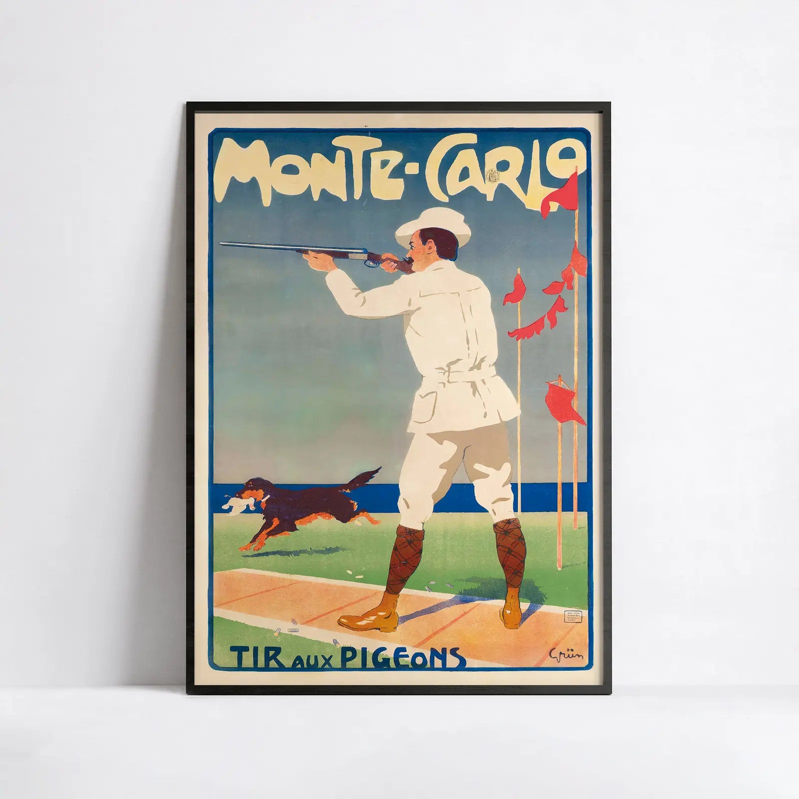 Vintage-Reiseplakat „Monte-Carlo“ – Jules-André Grün – High Definition – mattes Papier 230 g/m²