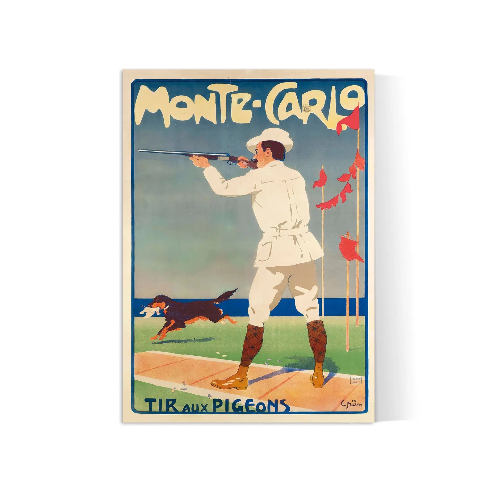 Vintage-Reiseplakat „Monte-Carlo“ – Jules-André Grün – High Definition – mattes Papier 230 g/m²