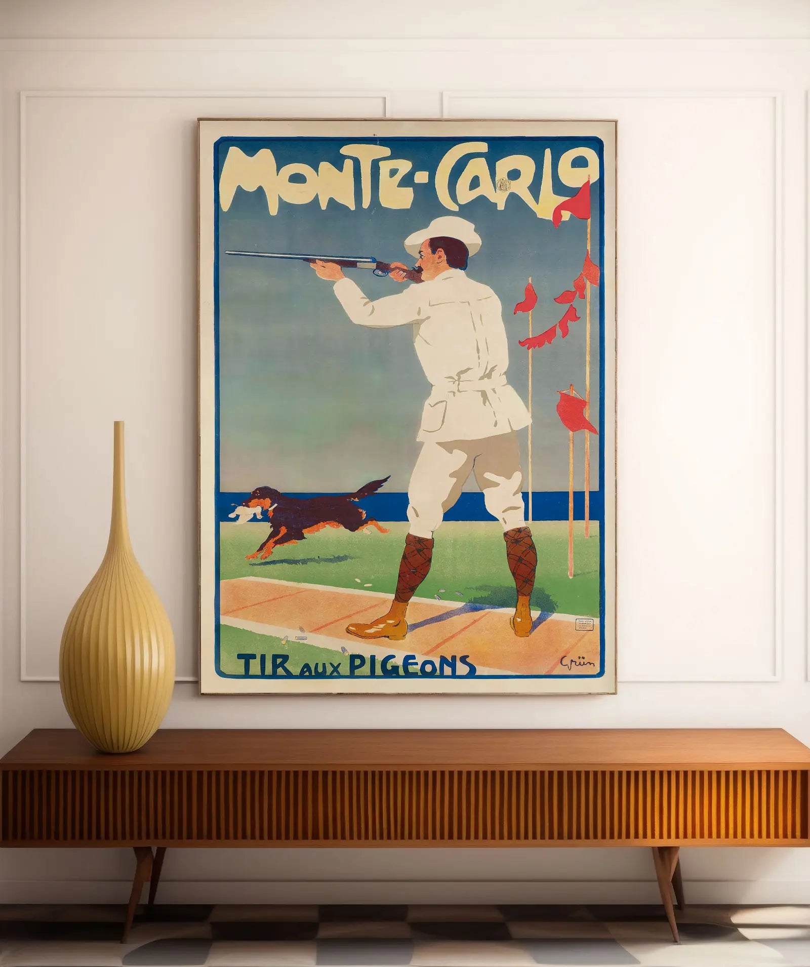 Vintage-Reiseplakat „Monte-Carlo“ – Jules-André Grün – High Definition – mattes Papier 230 g/m²