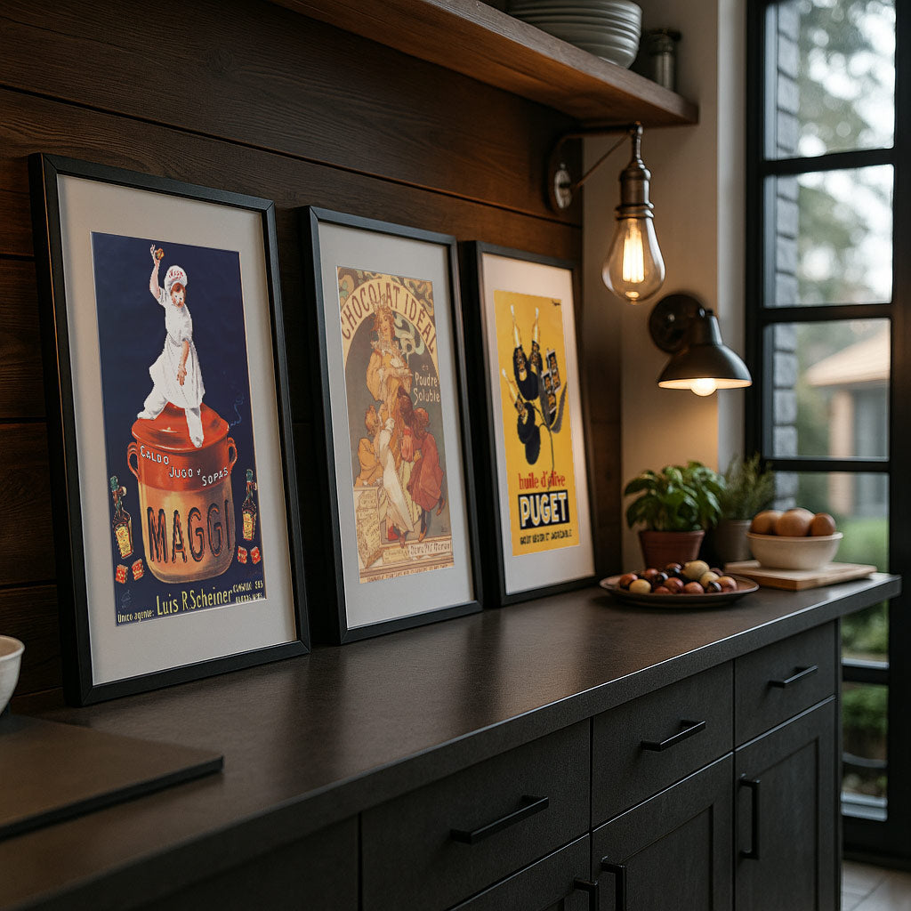 Lot de 3 affiches Vintage "Arts de la table" (-20% au panier)