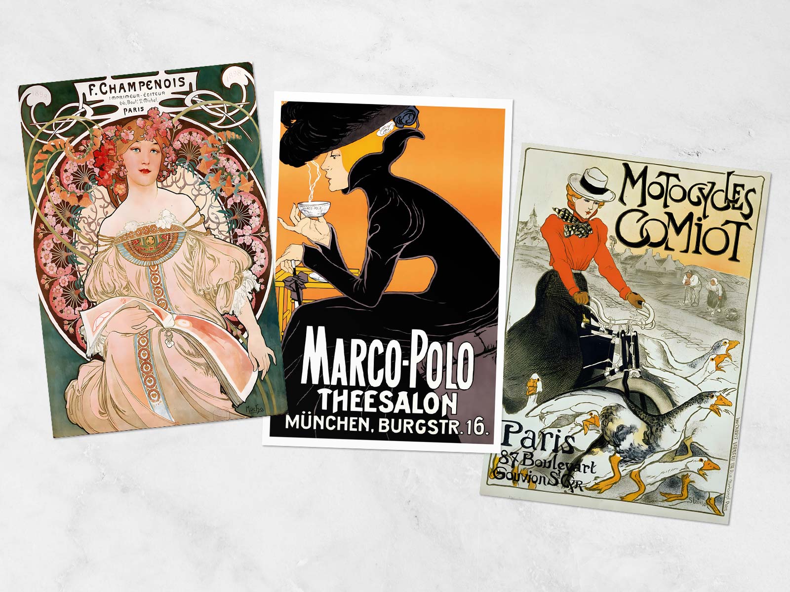 Lot 3 affiches Vintage "Femmes du beau monde" (-20% au panier)