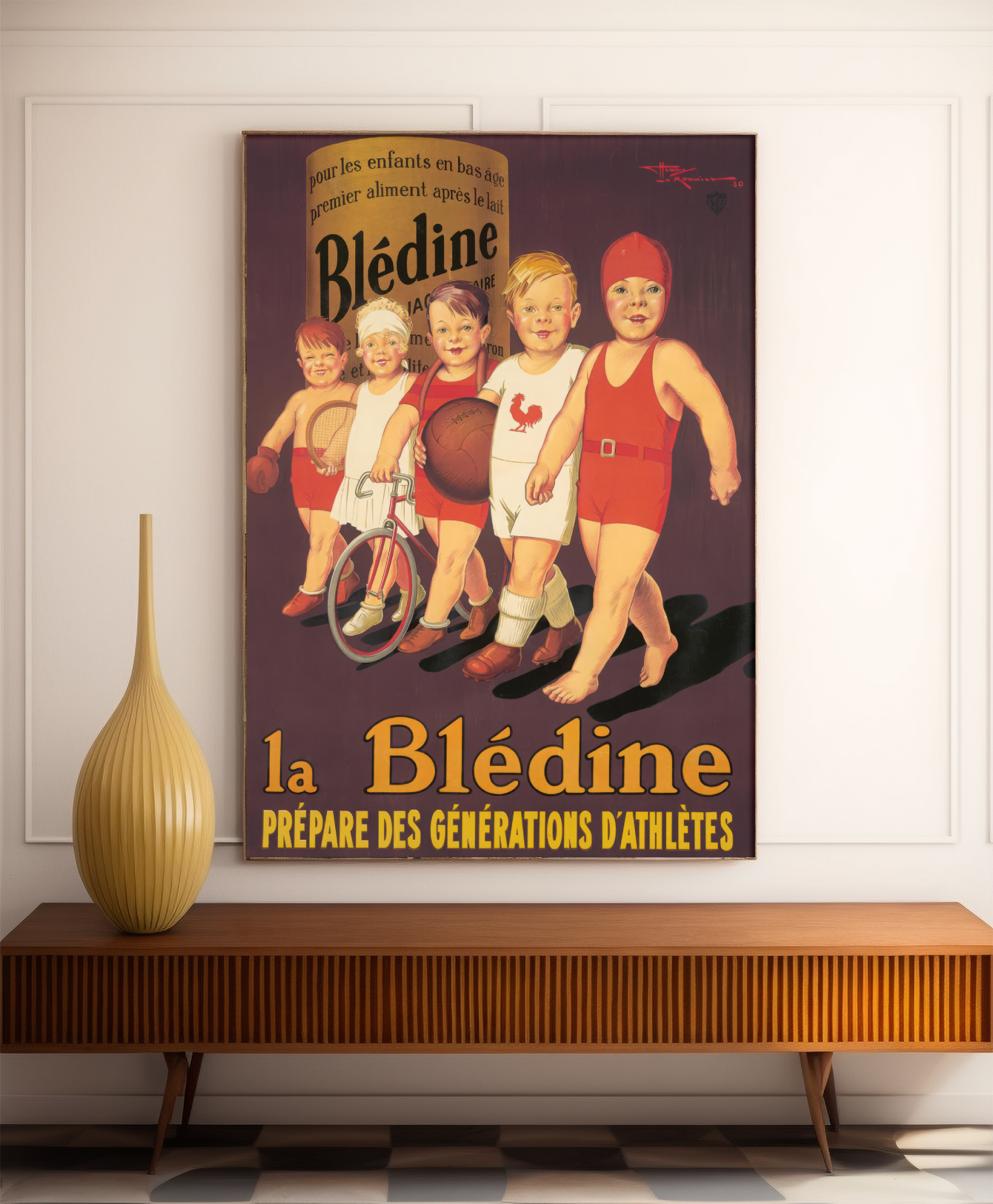 Vintage-Bergplakat „Grindelwald“ – Hans G. Jegerlehner – High Definition – mattes Papier 230 g/m²