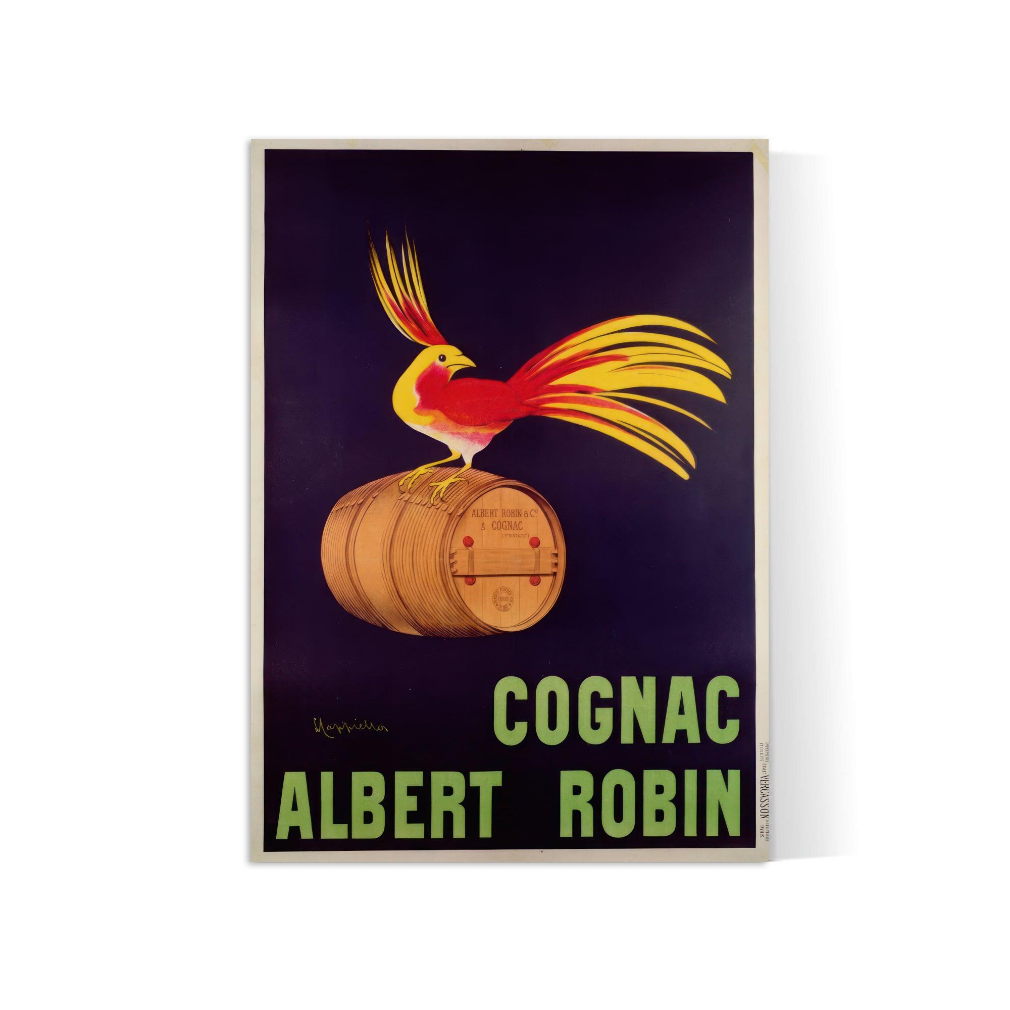 Affiche alcool vintage "Cognac Albert Robin" - Leonetto Cappiello - Haute Définition - Poster Vintage