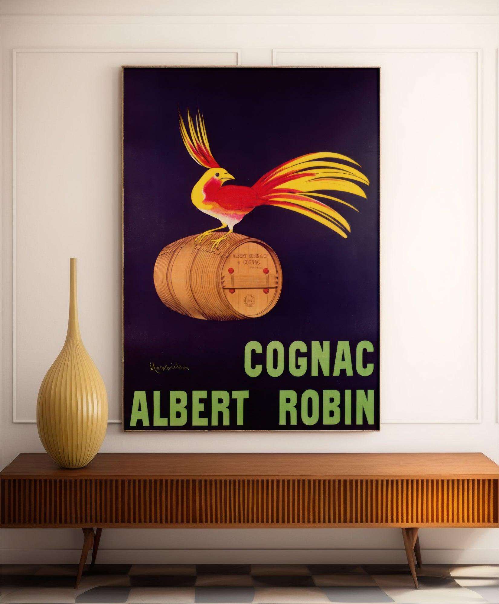 Affiche alcool vintage "Cognac Albert Robin" - Leonetto Cappiello - Haute Définition - Poster Vintage