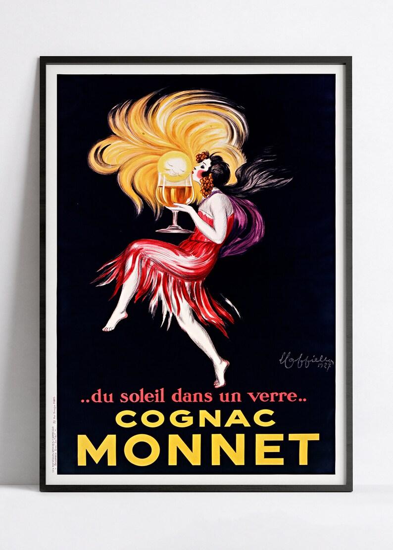 Affiche alcool vintage "Cognac Monnet " Leonetto Cappiello - Haute Définition - papier mat 230gr/m2 - Poster Vintage