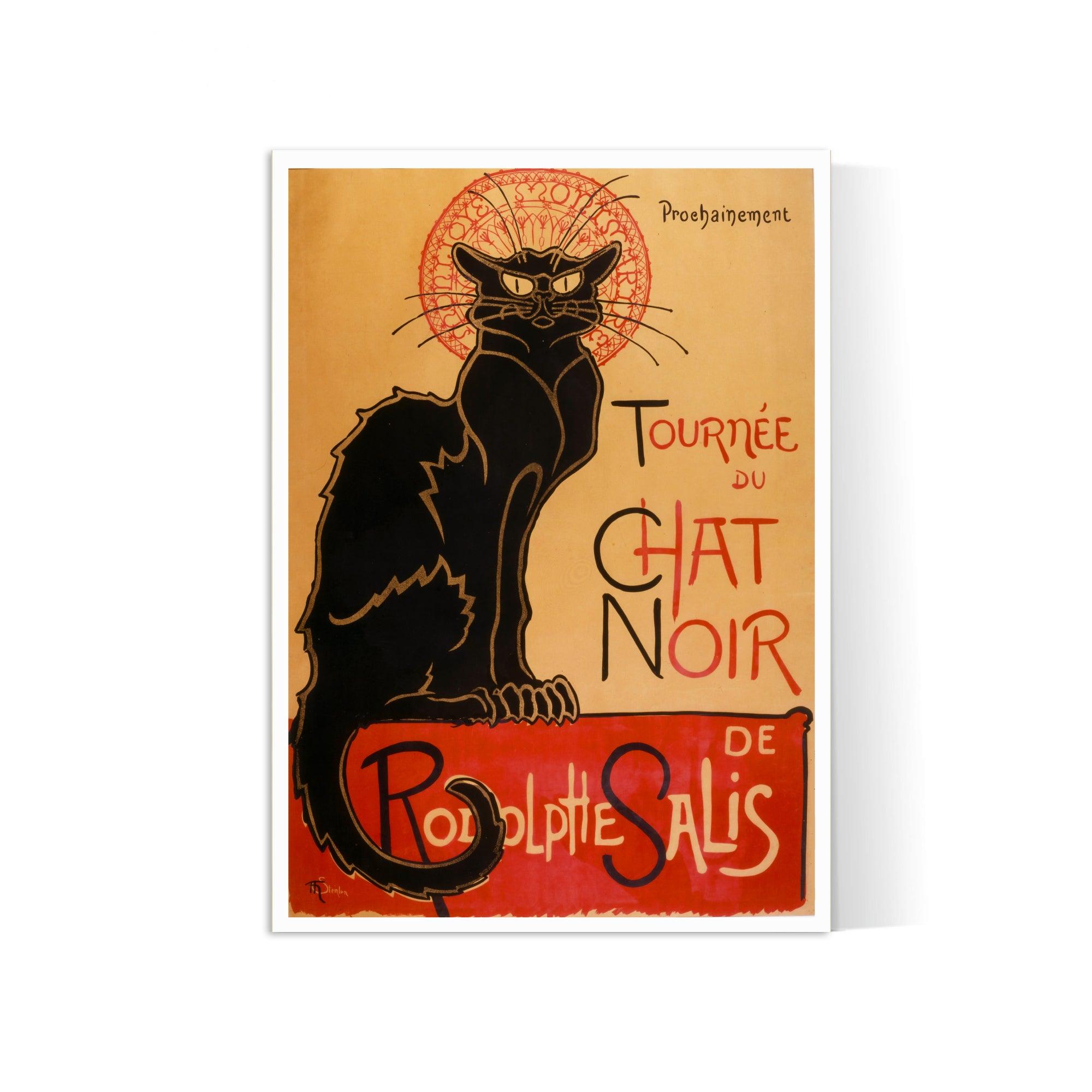 Affiche Art Nouveau "Chat Noir" - Steinlen - Haute Définition - papier mat 230gr/m² - Poster Vintage