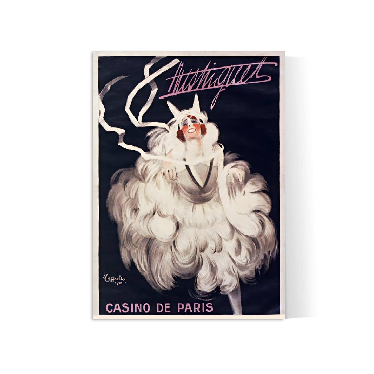 Affiche cabaret vintage "Mistinguett" - Leonetto Cappiello - Haute Définition - papier mat 230gr/m² - Poster Vintage