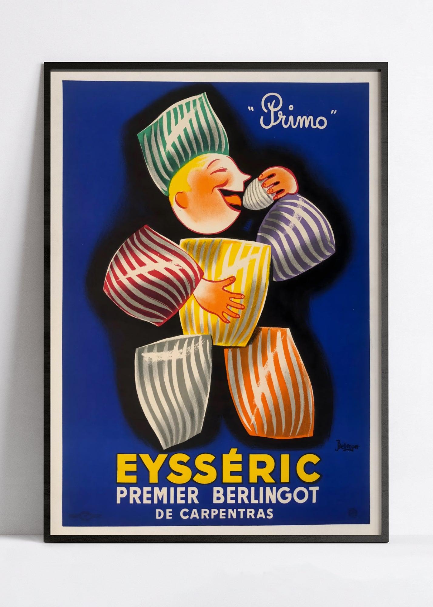 Affiche cuisine vintage "Berlingots Eysséric" -Pierre Bellenger - Haute Définition - papier mat 230gr/m² - Poster Vintage