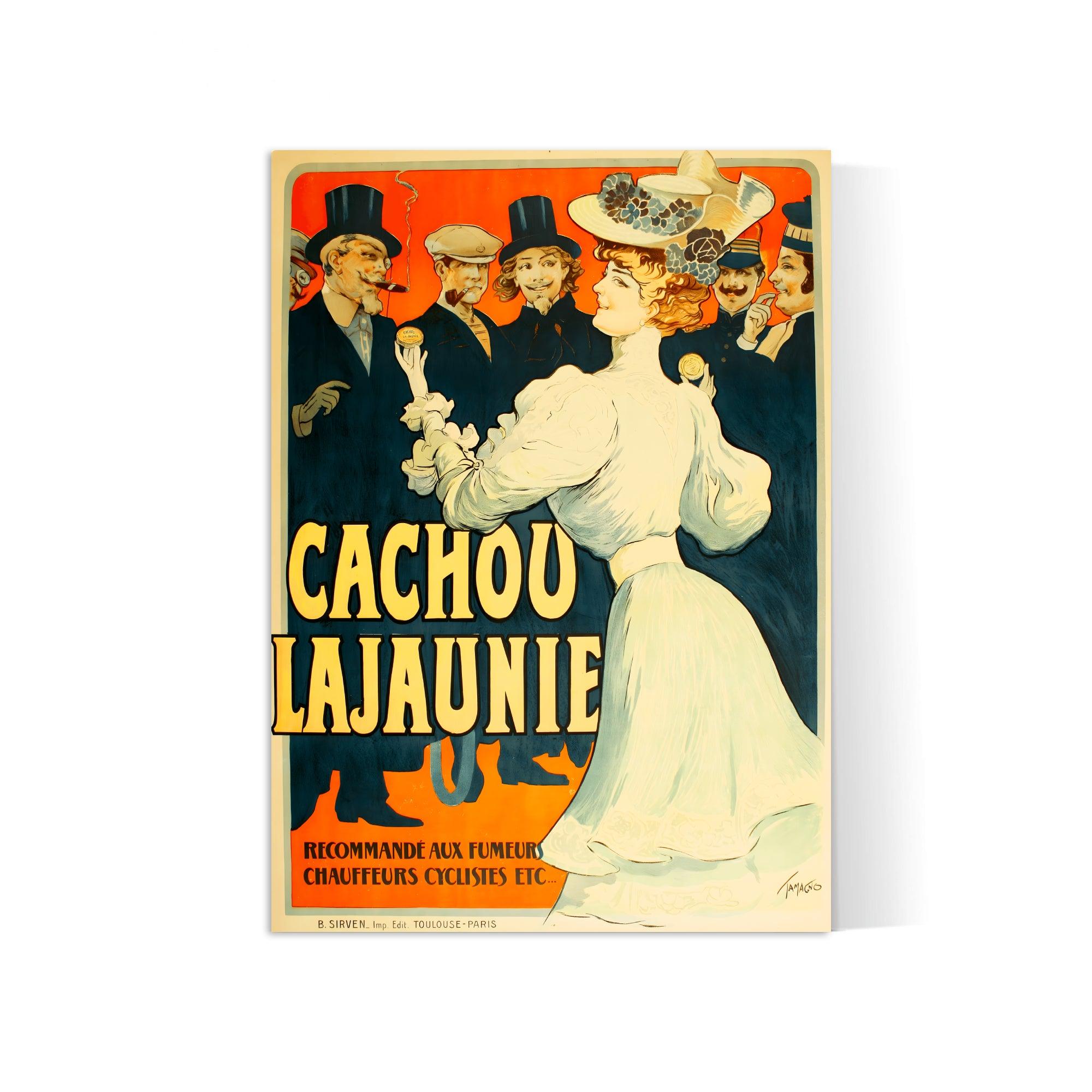 Affiche Cuisine vintage "Cachou Lajaunie" - Francisco Tamagno - Haute Définition - papier mat 230gr/m² - Poster Vintage