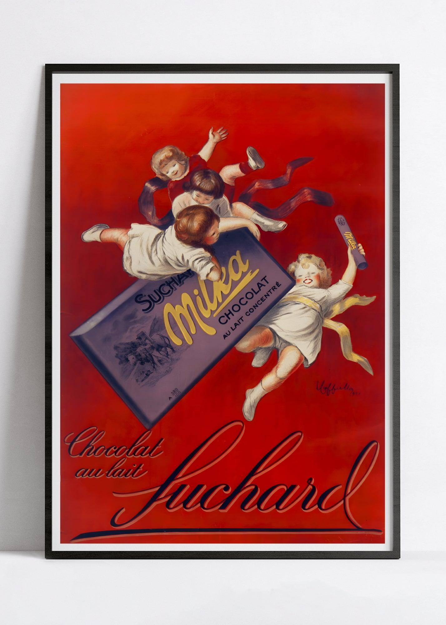 Affiche cuisine vintage "Suchard" - Leonetto Cappiello - Haute Définition - papier mat 230gr/m² - Poster Vintage