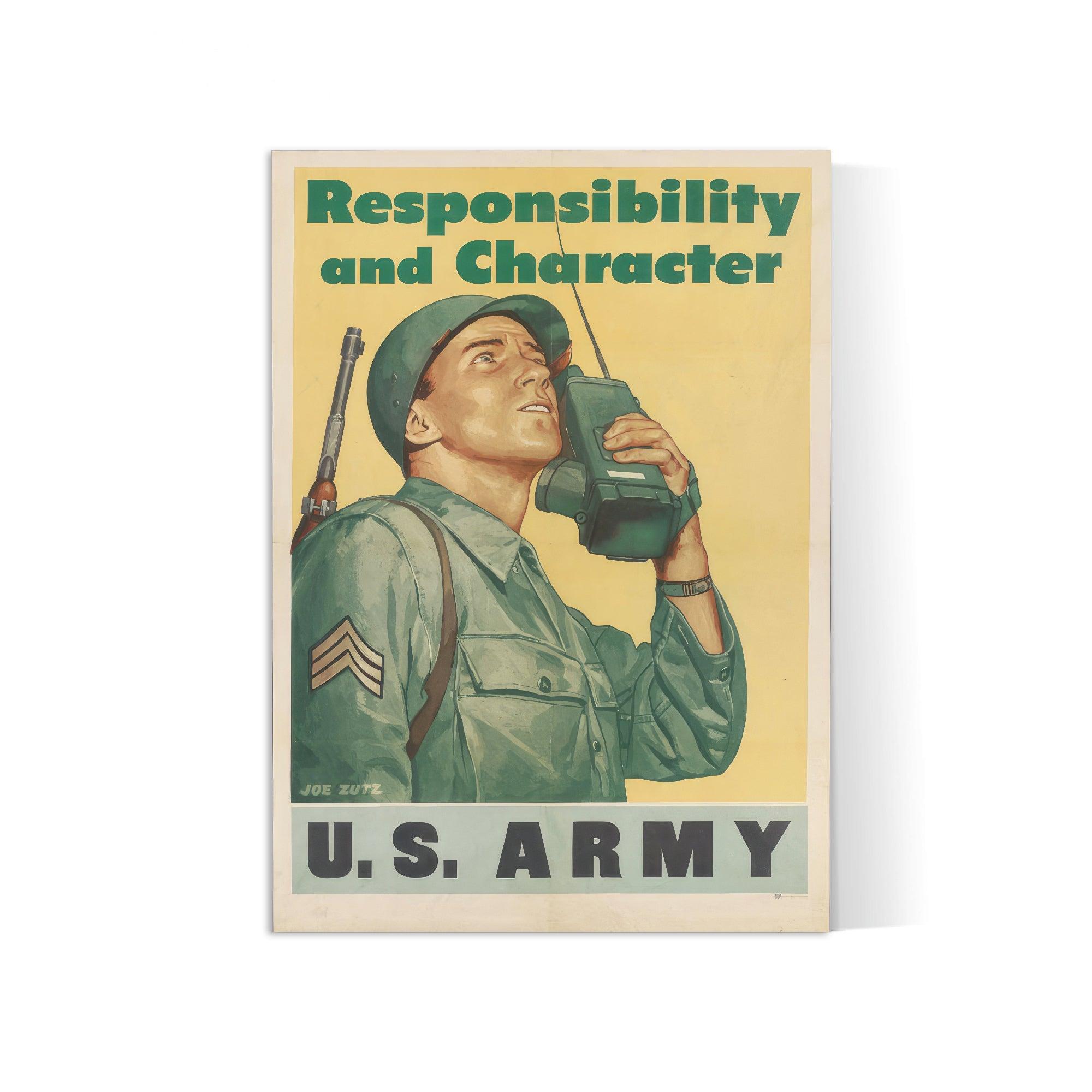 Affiche de propagande "US ARMY" - Haute Définition - papier mat 230gr/m² - Poster Vintage