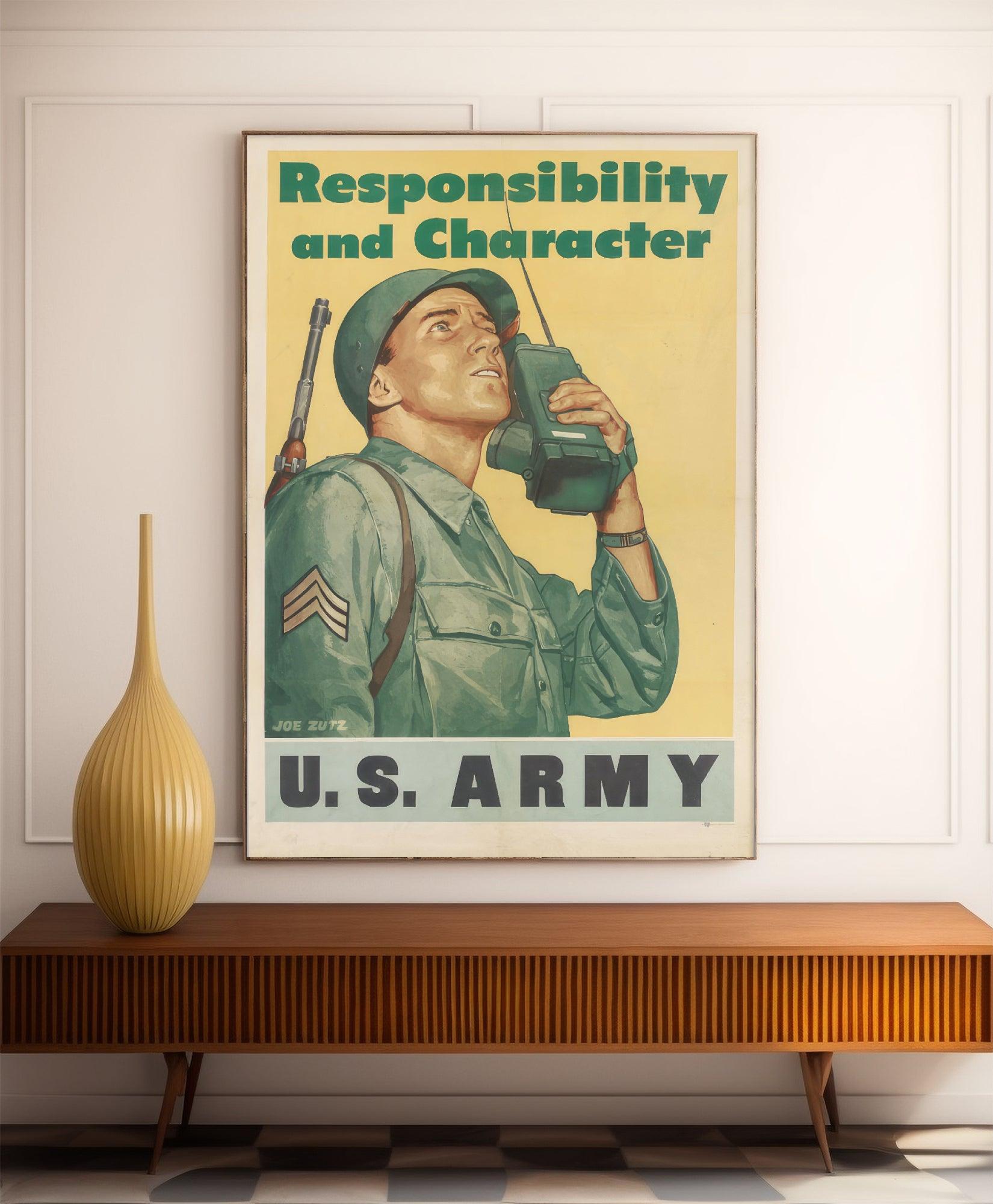 Affiche de propagande "US ARMY" - Haute Définition - papier mat 230gr/m² - Poster Vintage