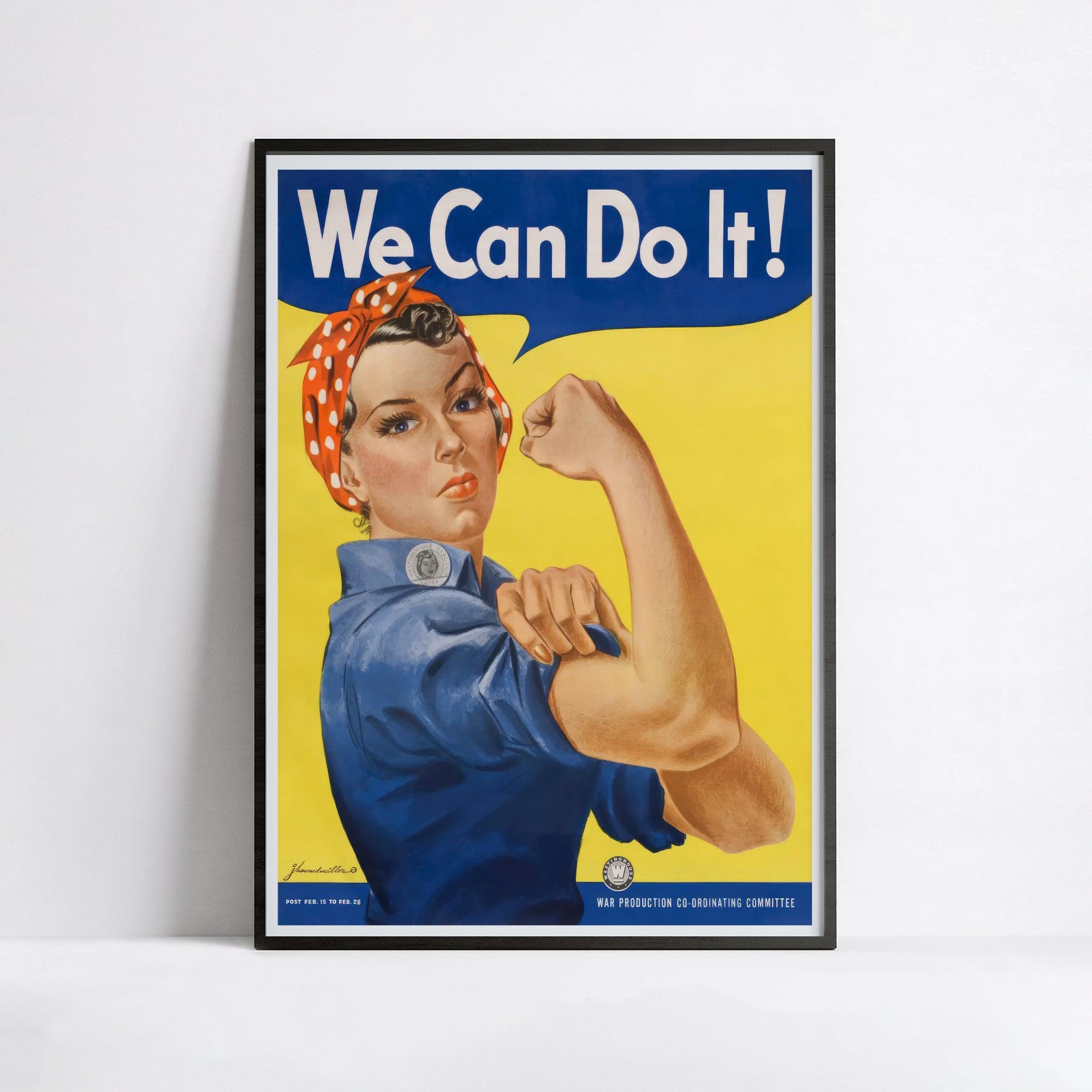 Affiche de propagande "We Can do it" - Haute Définition - papier mat 230gr/m² - Poster Vintage