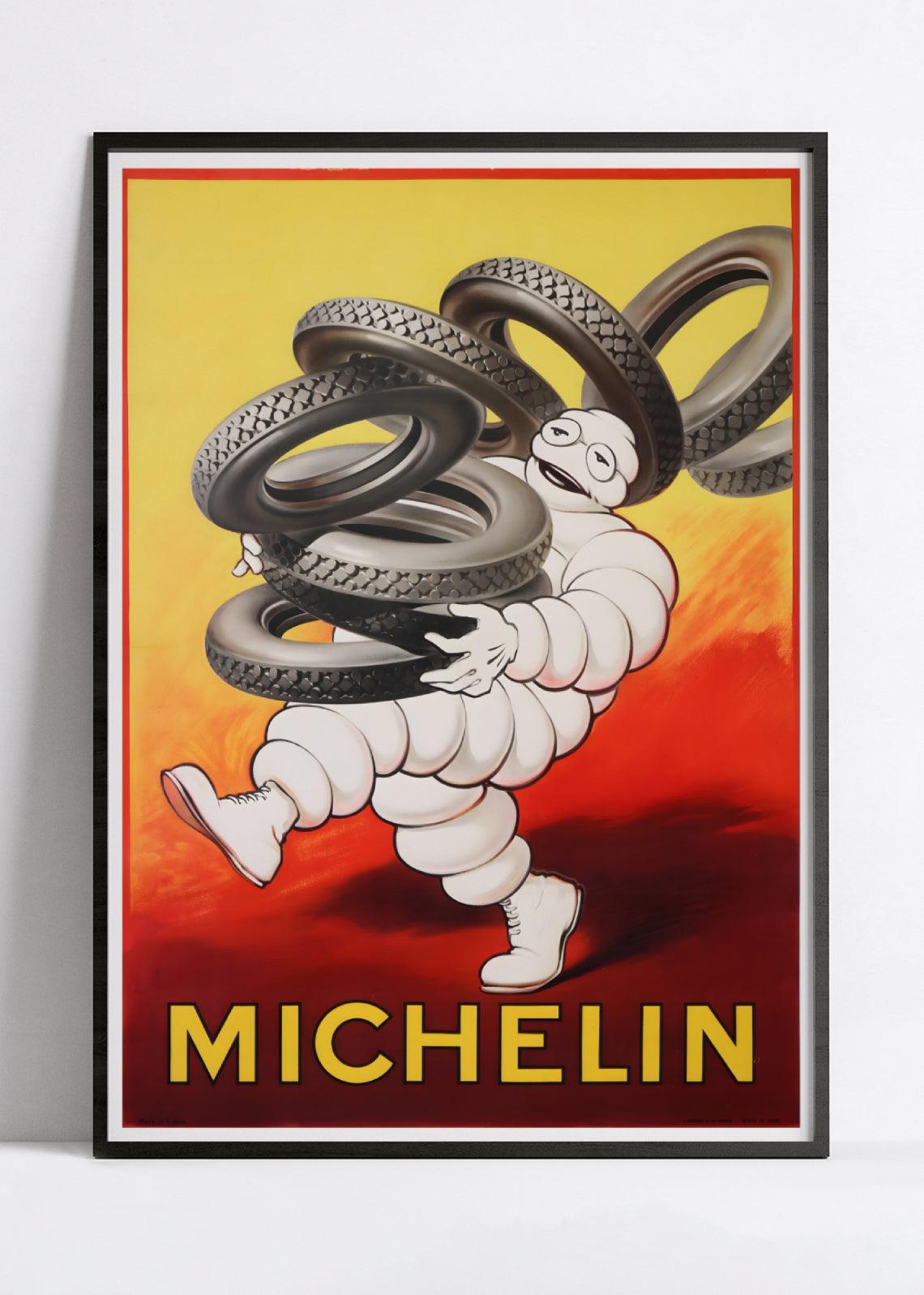 Affiche publicitaire vintage " Michelin" - O'Galop - Haute Définition - papier mat 230gr/m² - Poster Vintage