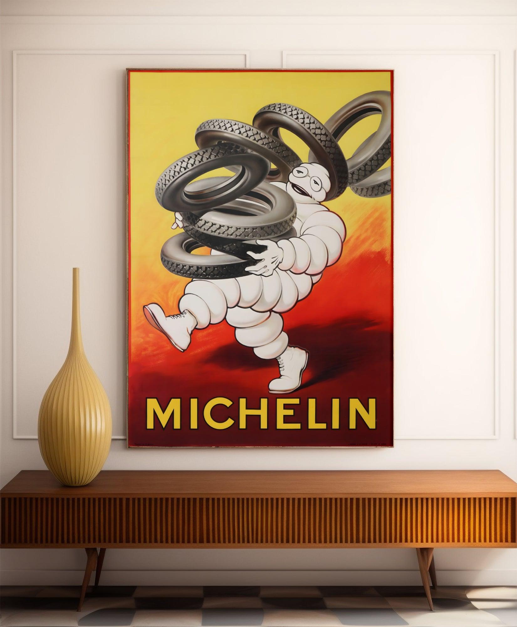 Affiche publicitaire vintage " Michelin" - O'Galop - Haute Définition - papier mat 230gr/m² - Poster Vintage