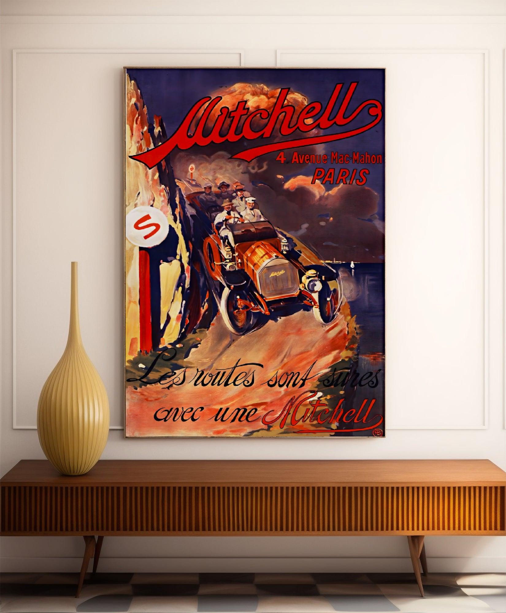 Affiche publicitaire vintage "Mitchell" - Renato Berti - Haute Définition - papier mat 230gr/m² - Poster Vintage