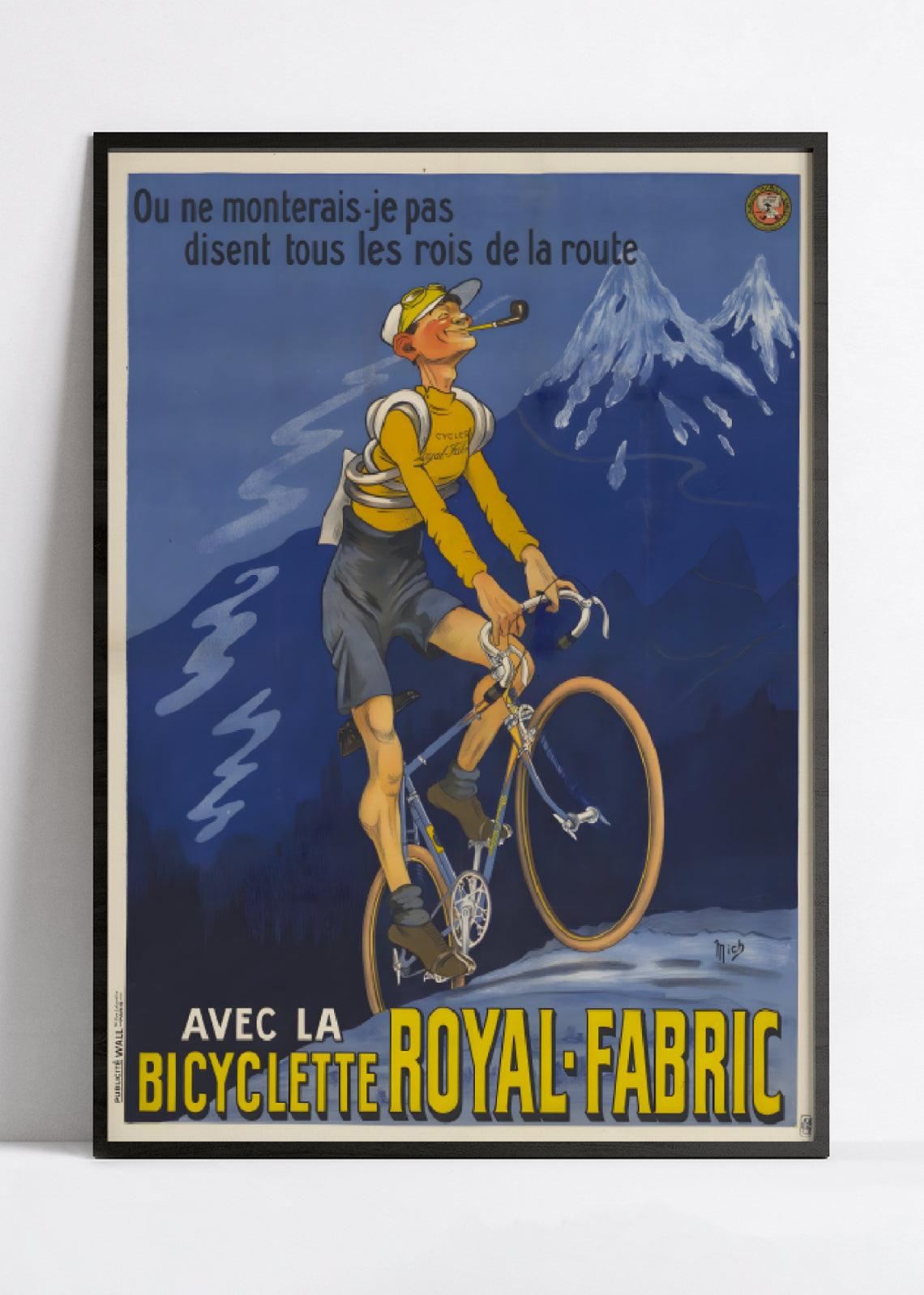 Affiche velo vintage "Royal Fabric" - Mich - Haute Définition - papier mat 230gr/m² - Poster Vintage