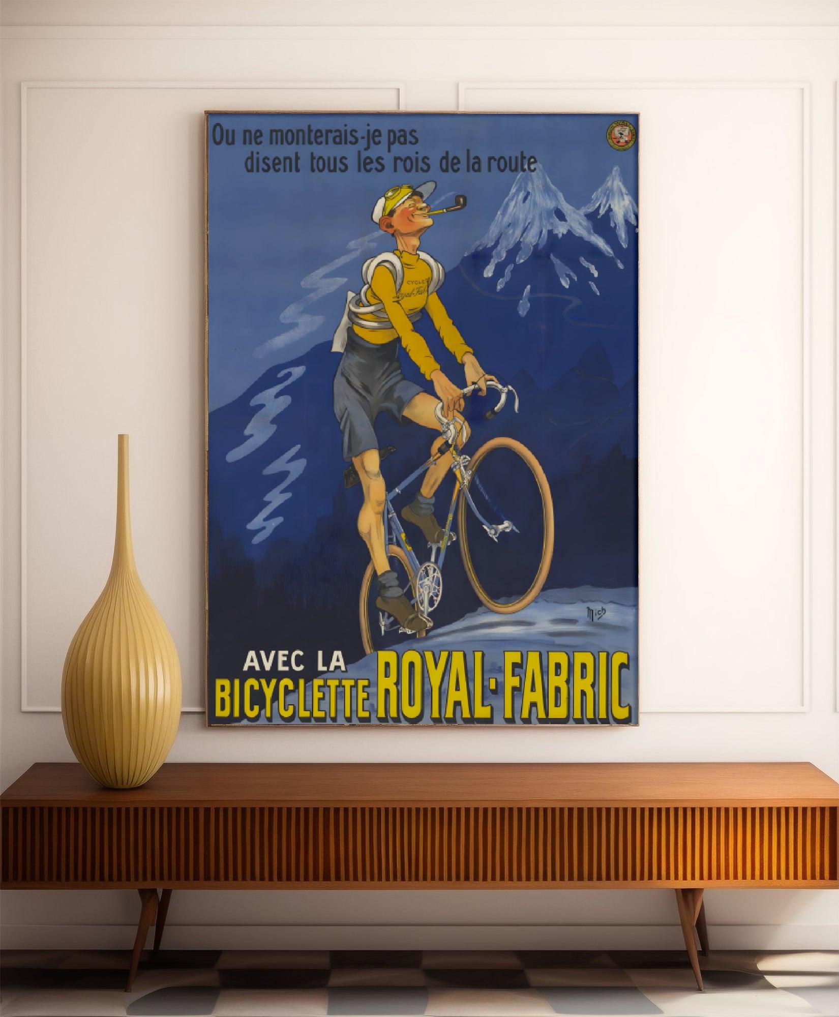 Affiche velo vintage "Royal Fabric" - Mich - Haute Définition - papier mat 230gr/m² - Poster Vintage