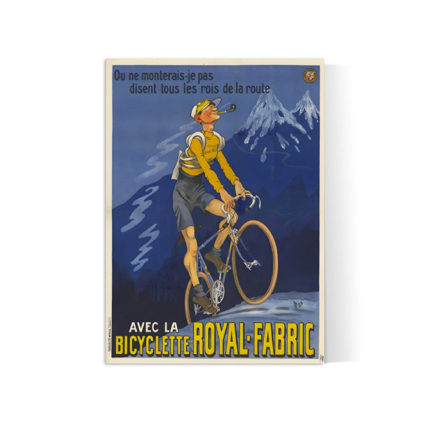 Affiche velo vintage "Royal Fabric" - Mich - Haute Définition - papier mat 230gr/m² - Poster Vintage