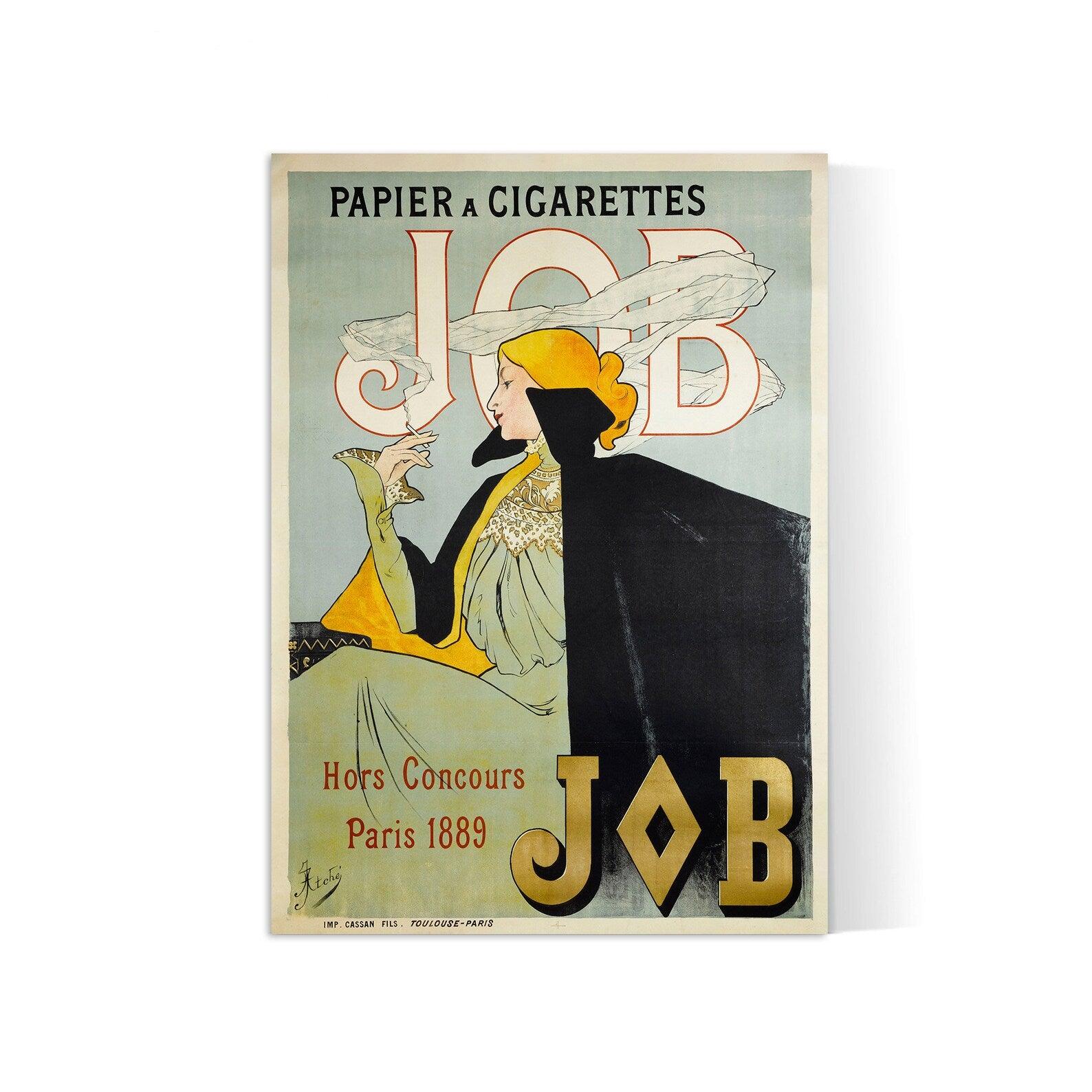 Affiche vintage " PAPIER A CIGARETTES-JOB" - Jane Atché (Jal) - Haute Définition - papier mat 230gr/m² - Poster Vintage