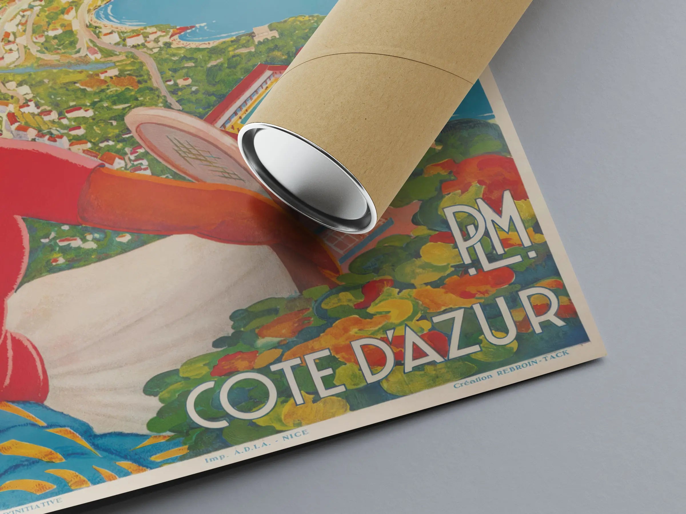 Vintage-Reiseplakat „Cap Martin Roquebrune“ – High Definition – mattes Papier 230 g/m²