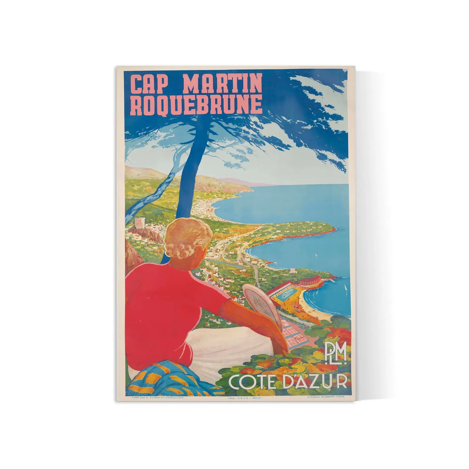 Vintage-Reiseplakat „Cap Martin Roquebrune“ – High Definition – mattes Papier 230 g/m²