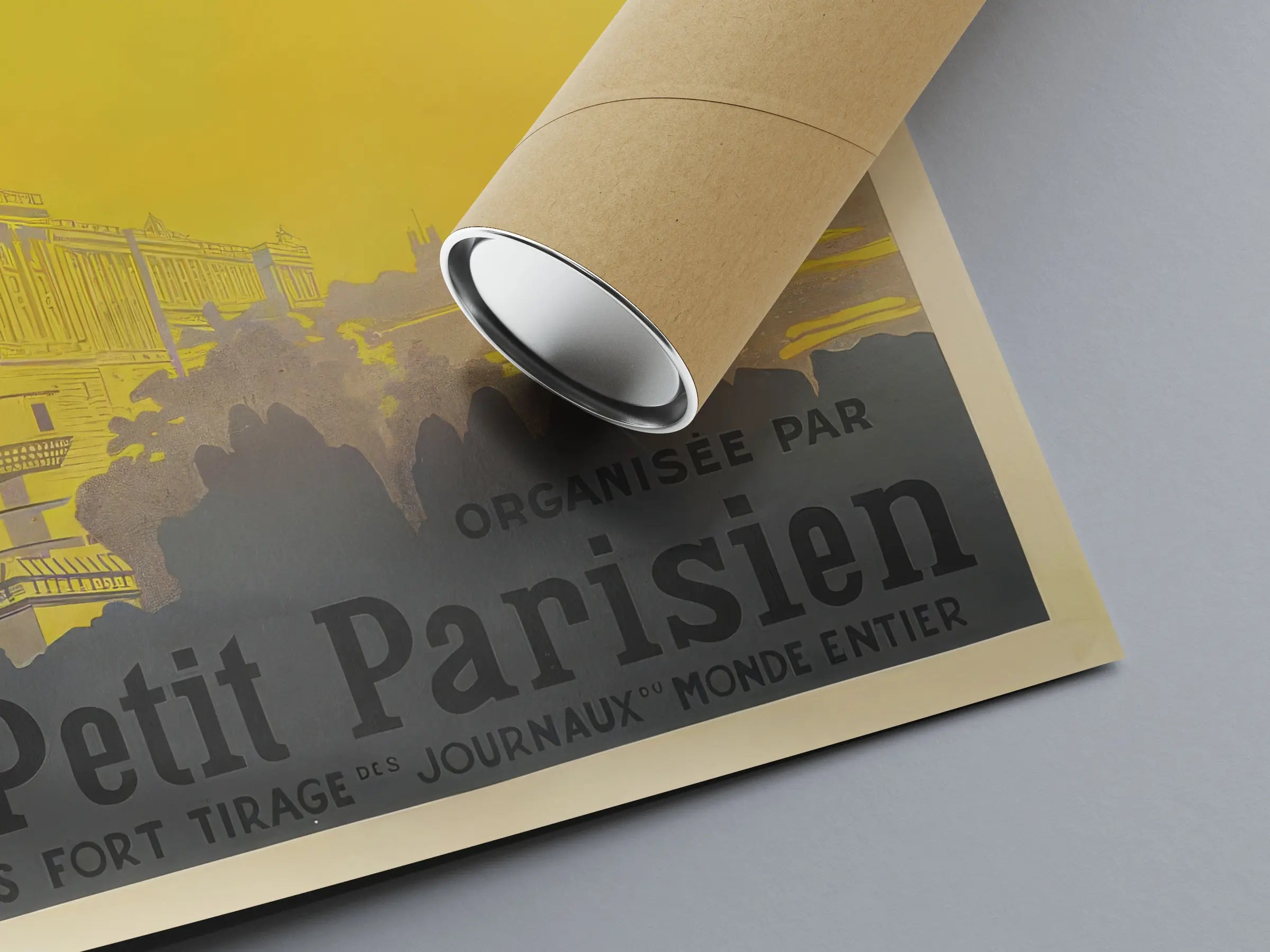 Vintage-Luftfahrtplakat „Paris-Madrid Le Petit Parisien“ – High Definition – 230 g/m² mattes Papier