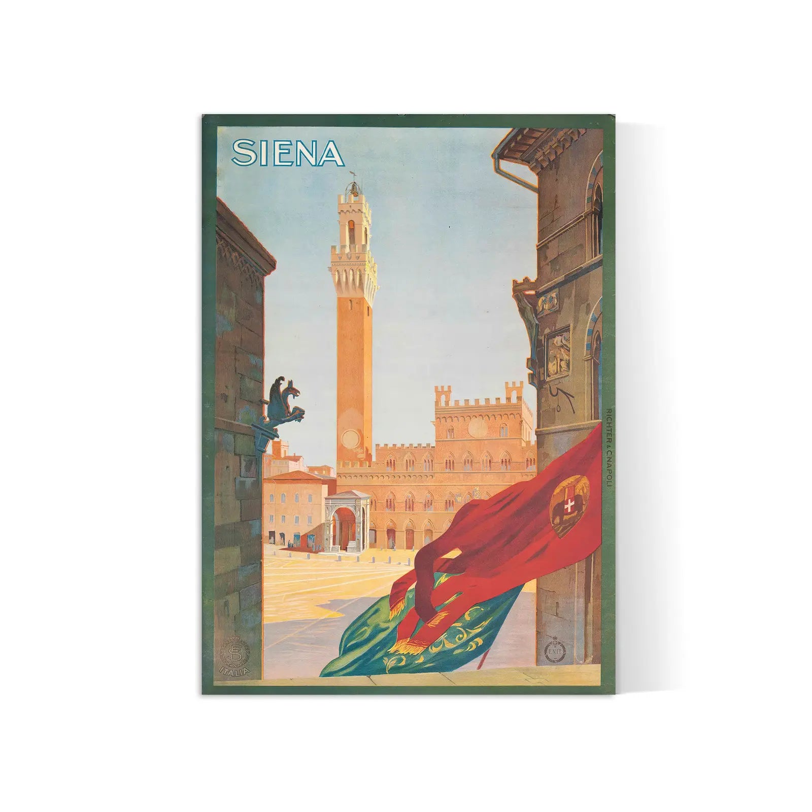 Vintage-Stadtplakat „Siena“ – High Definition – 230 g/m² mattes Papier