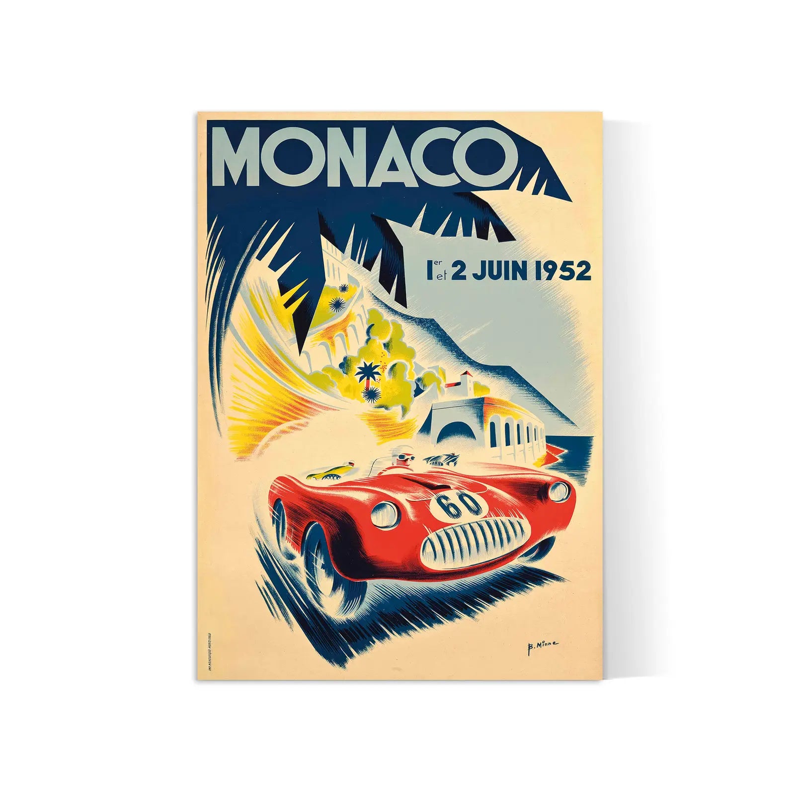 Oldtimer-Poster „Monaco Grand Prix 1952“ – High Definition – mattes Papier 230 g/m²