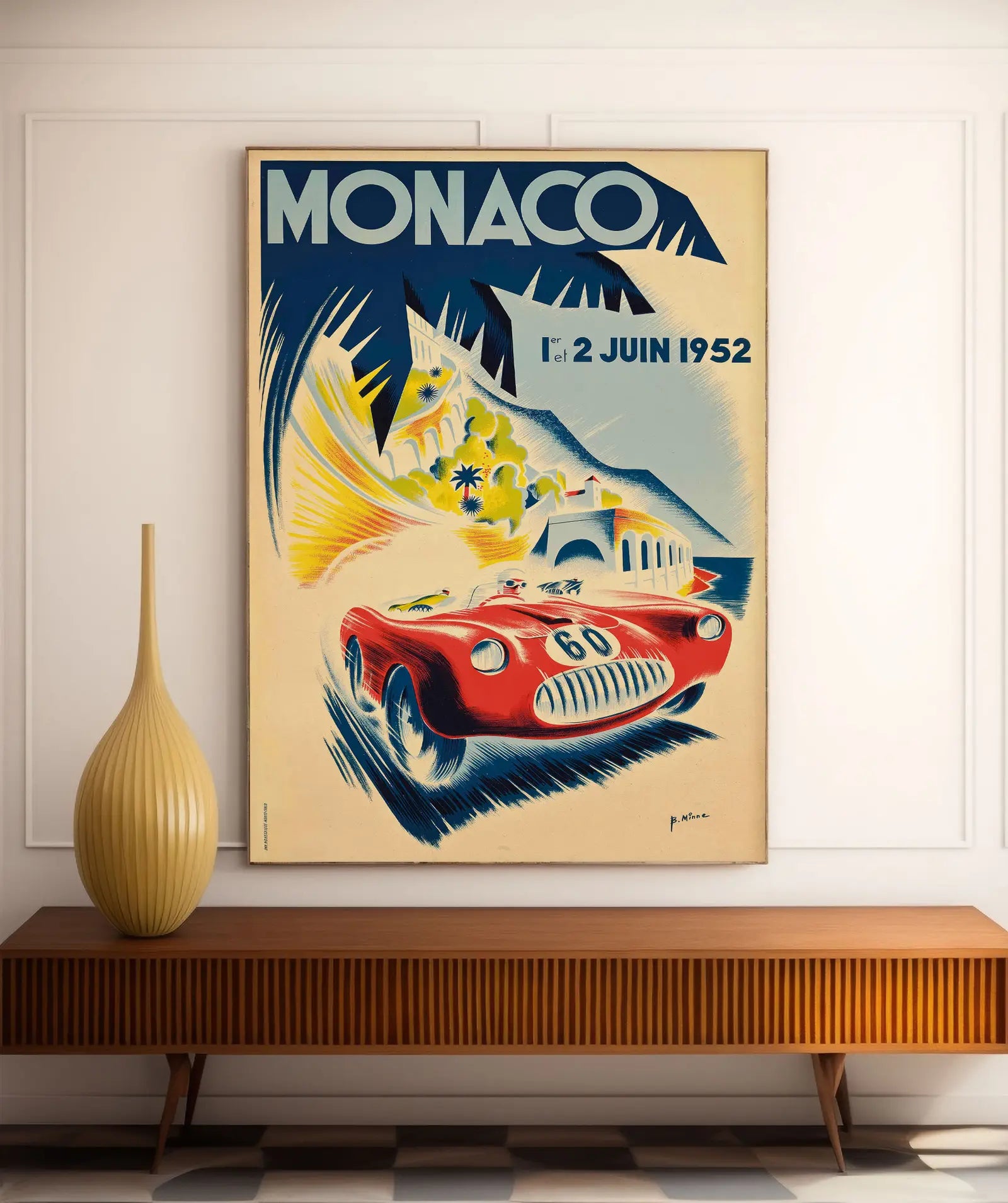 Oldtimer-Poster „Monaco Grand Prix 1952“ – High Definition – mattes Papier 230 g/m²