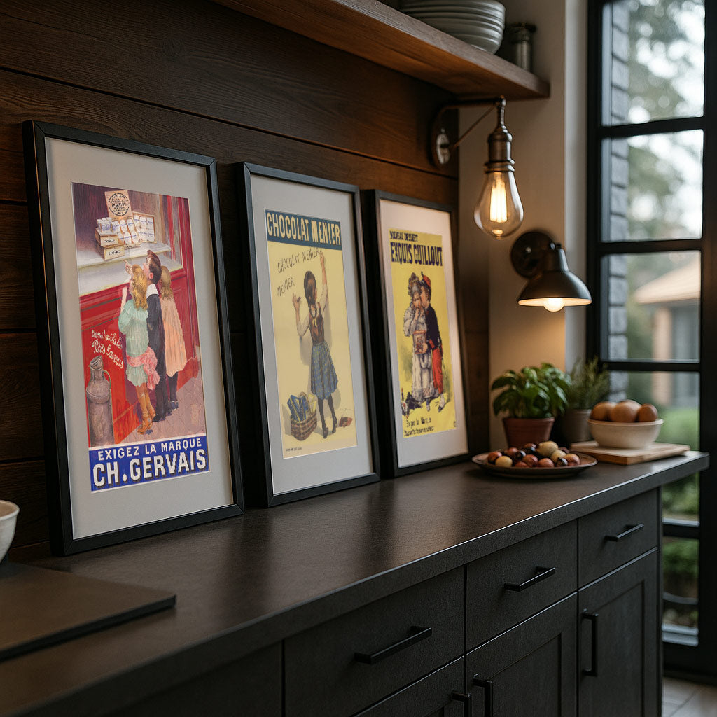 Lot 3 affiches vintage "Douceurs de l'enfance" (-20% au panier)