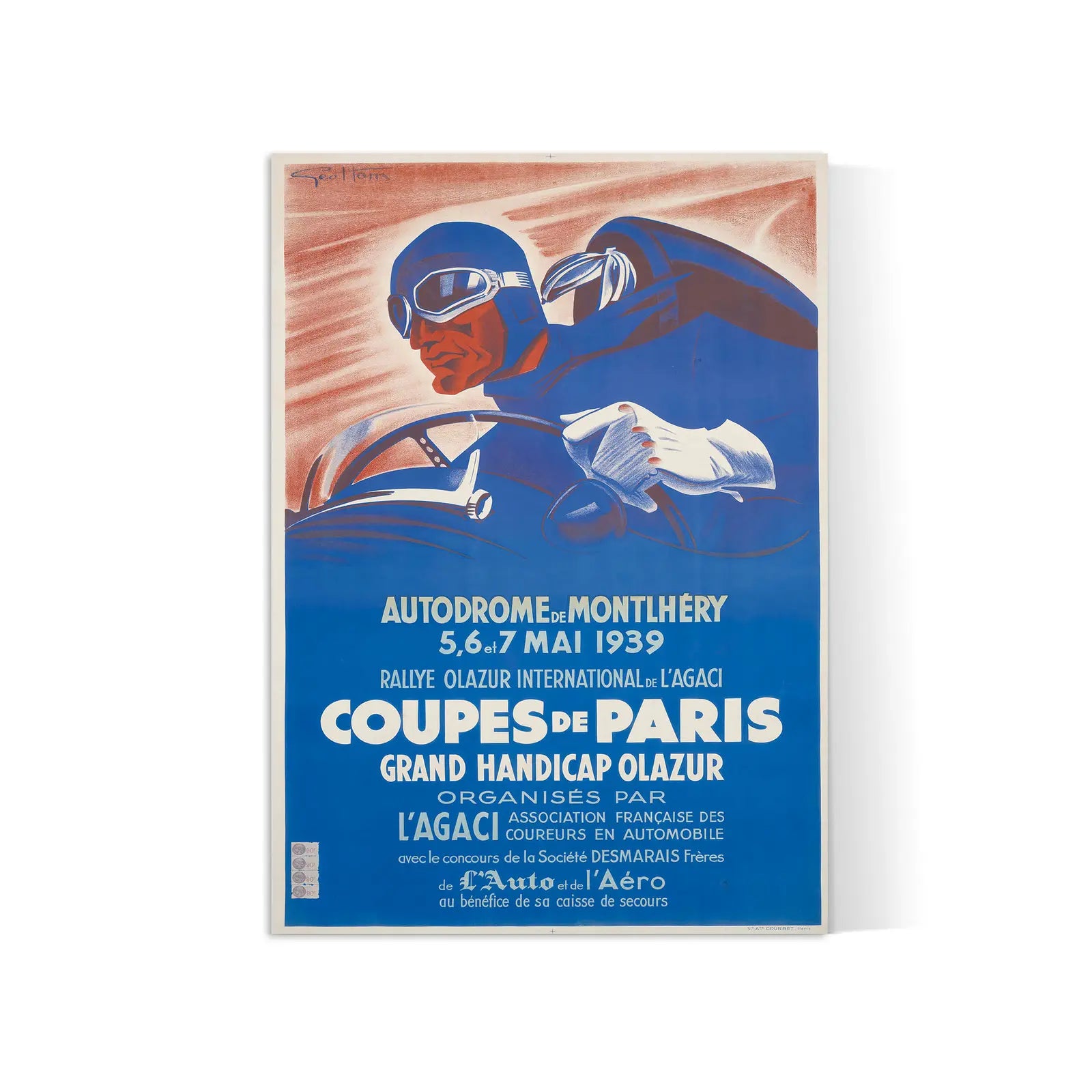 Oldtimer-Poster „Coupes de Paris“ – Géo Ham – High Definition – mattes Papier 230 g/m²