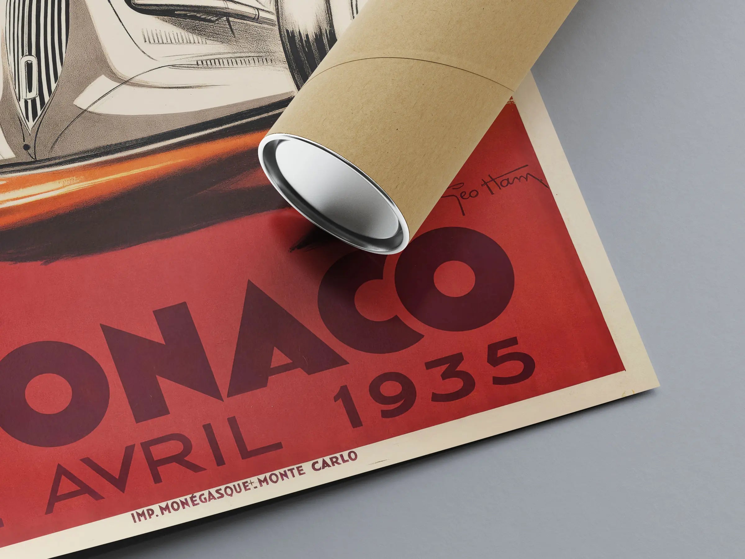 Oldtimer-Poster „Monaco 1935“ – Géo Ham – High Definition – mattes Papier 230 g/m²