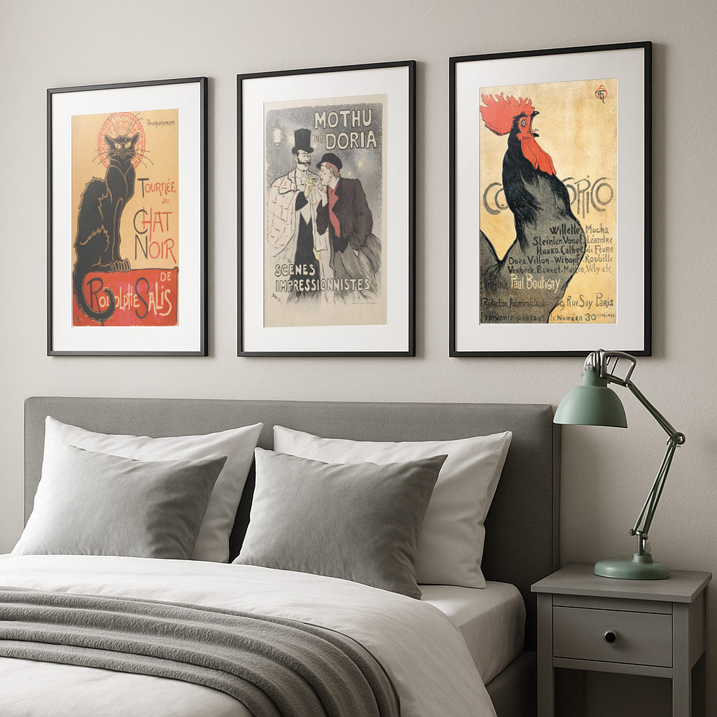 Lot 3 affiches vintage "Steinlen, Gardien de l'esprit de Montmartre"  (-20% au panier)